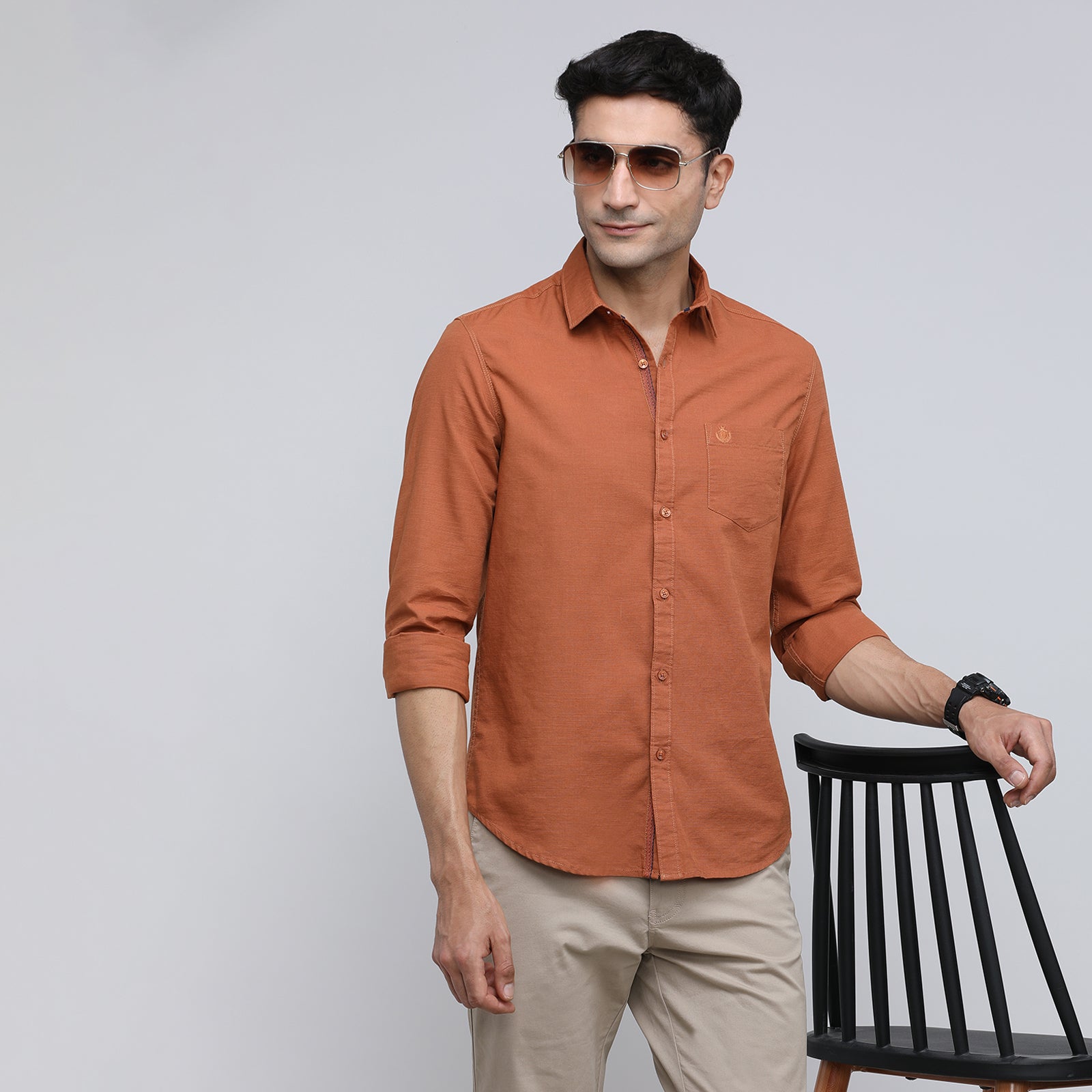 Indo Cotton Men's Full Sleeve Shirt