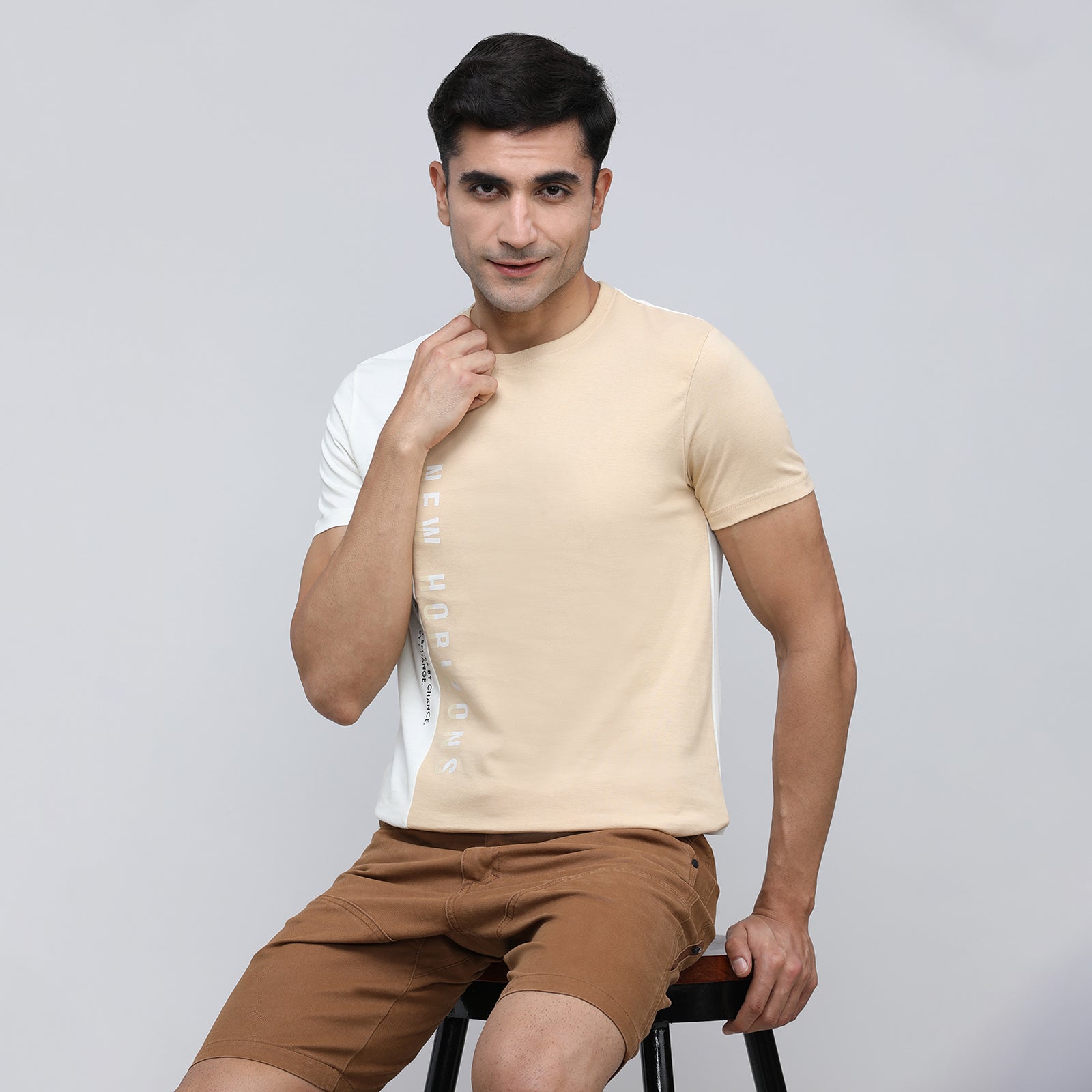 Indo Cotton Men's Crew Neck T- Shirt