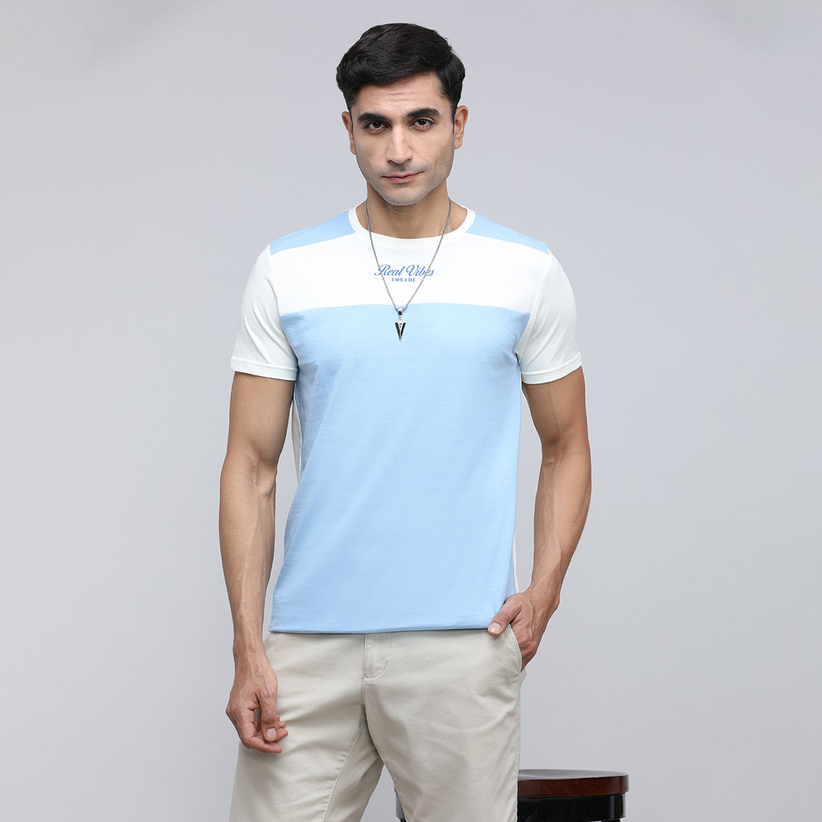 Indo Cotton Men's Crew Neck T-Shirt