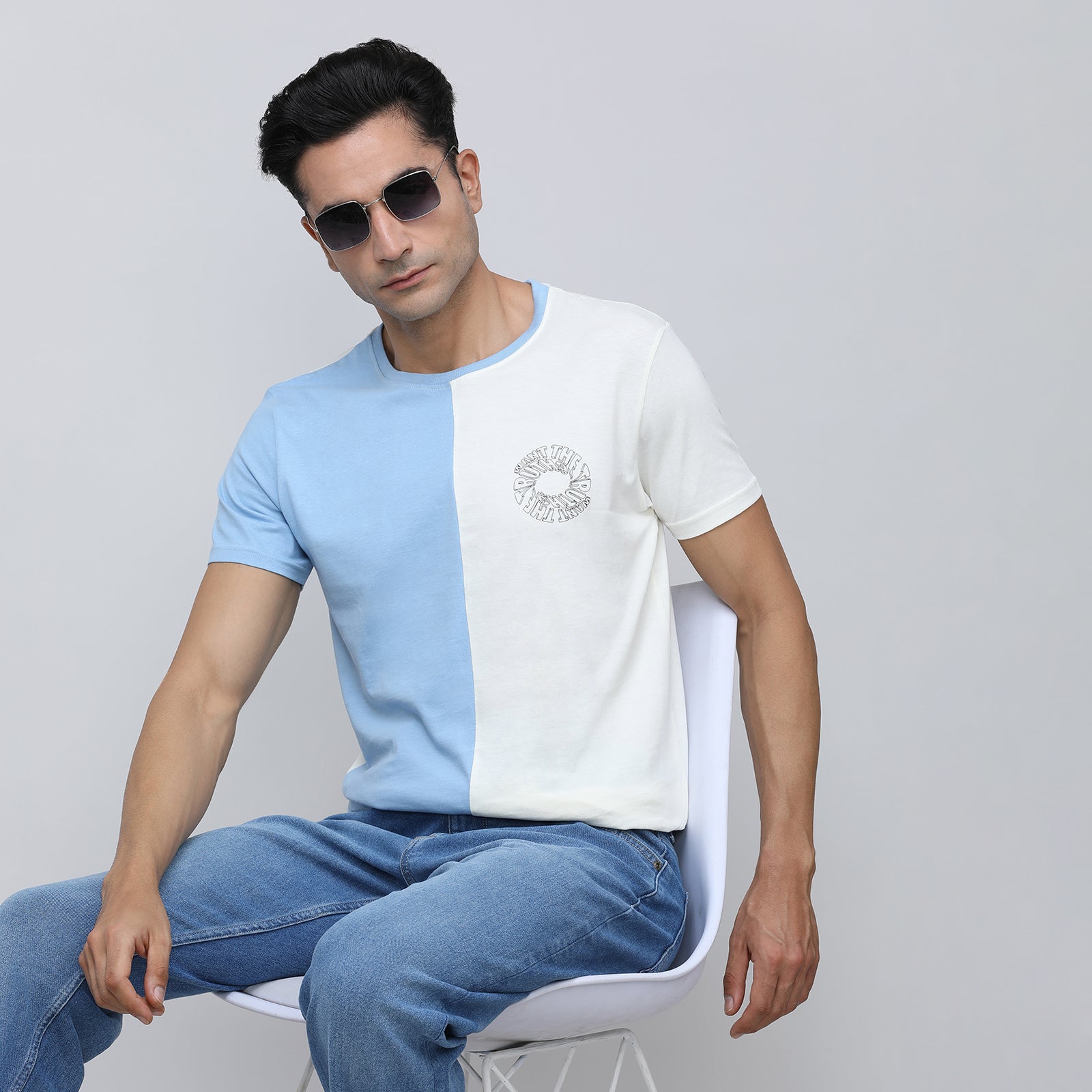 Indo Cotton Men's Crew Neck T- Shirt