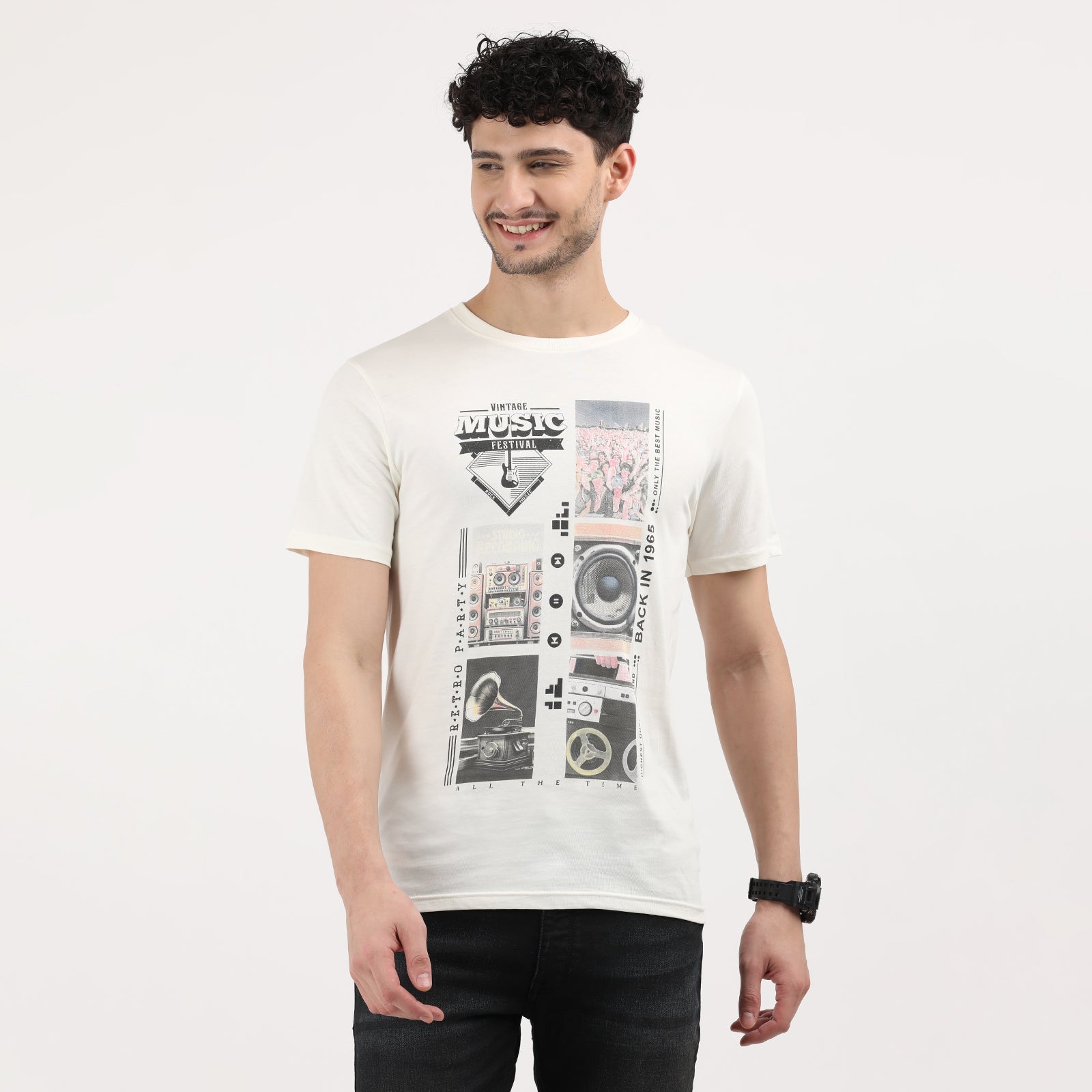 Vanilla Ice Men's Vintage Music Festival Graphic Tee