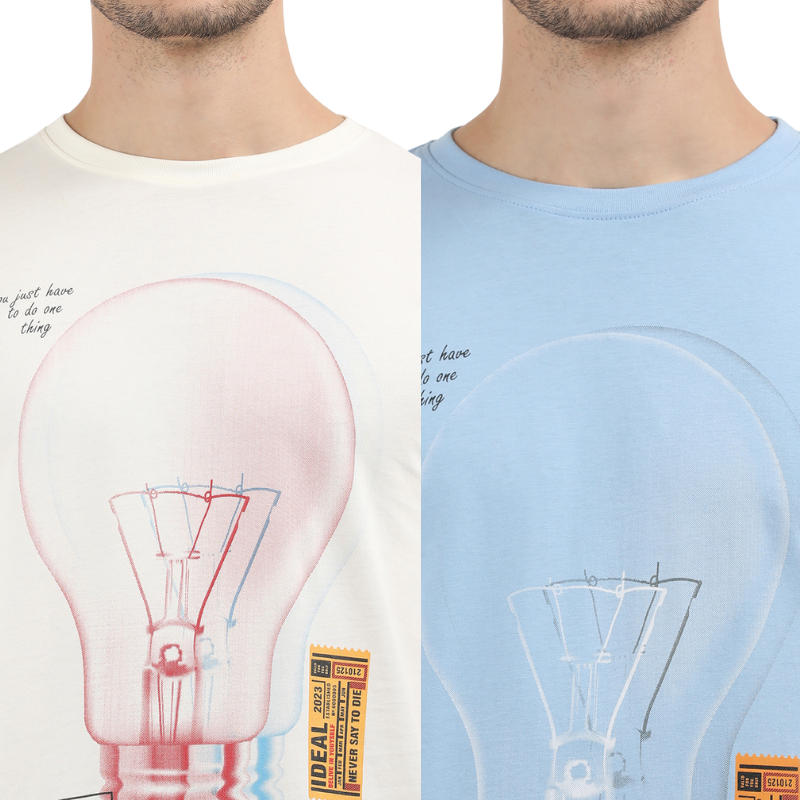 Men's Creative Process Bulb Graphic Tee Pack of 2