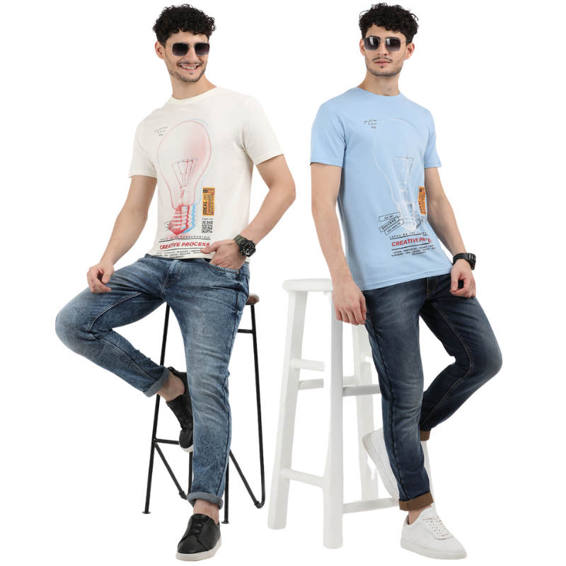 Men's Creative Process Bulb Graphic Tee Pack of 2