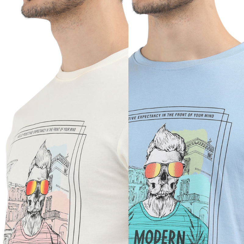 Modern Noise Crew Neck T-Shirt Pack of 2