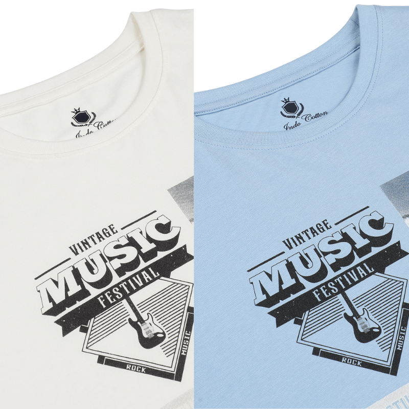 Men's Vintage Music Festival Graphic Tee Pack of 2