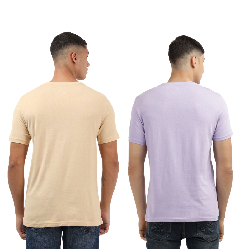 Men's World Invasion Find Your Way Round Neck Printed T-Shirt Pack of 2