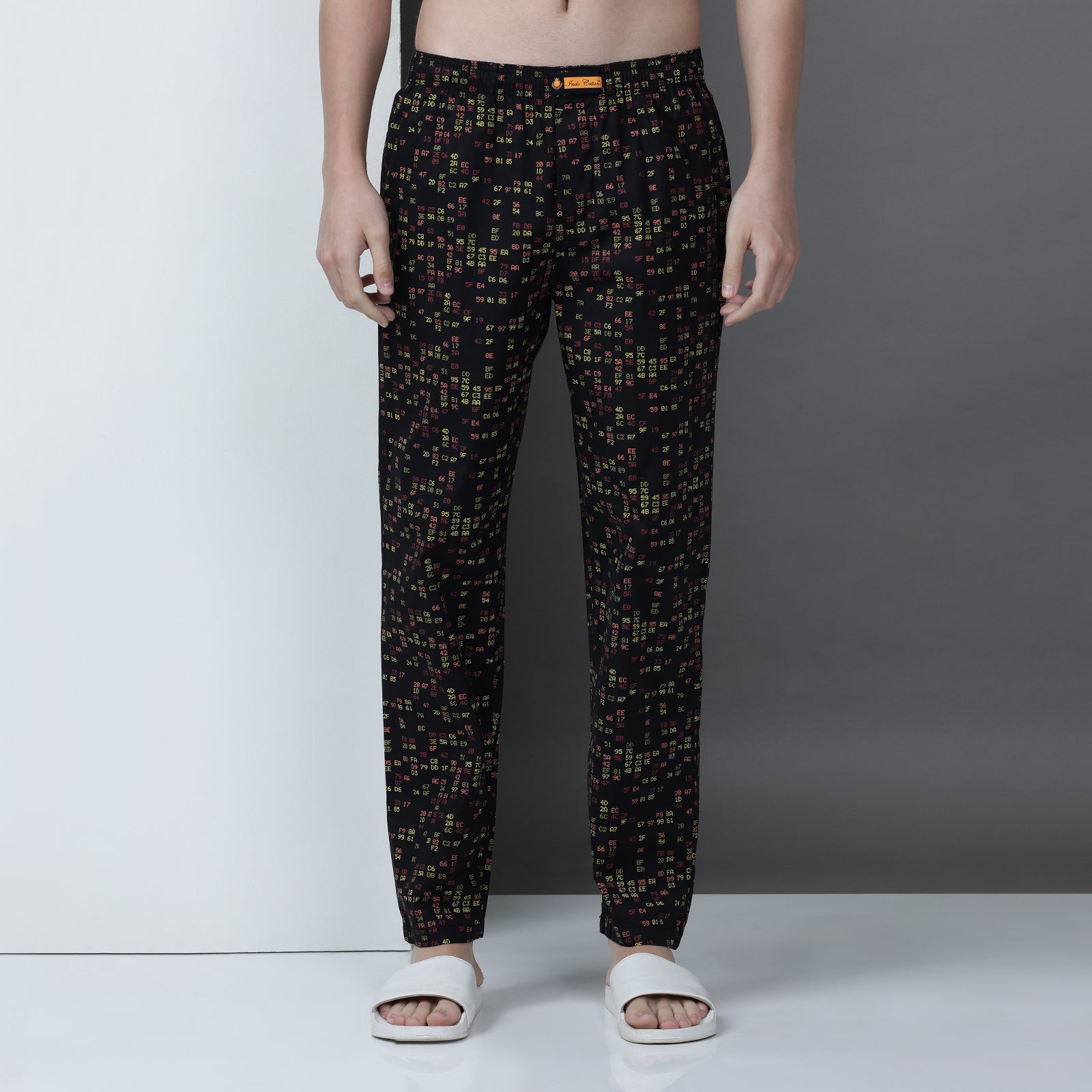 Black Printed Lounge Pant