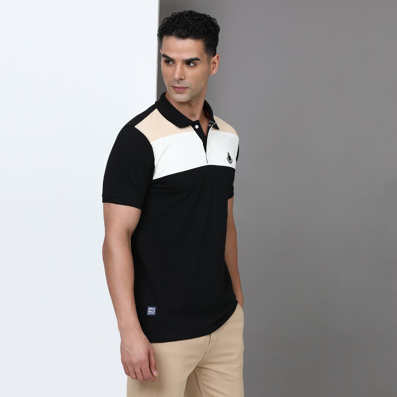 Slim Fit Cut & Sew Polo T-Shirt