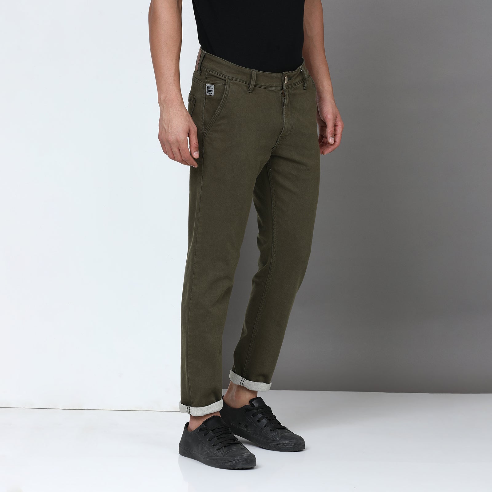 RFD Denim Olive Midrise Slim Fit Jeans