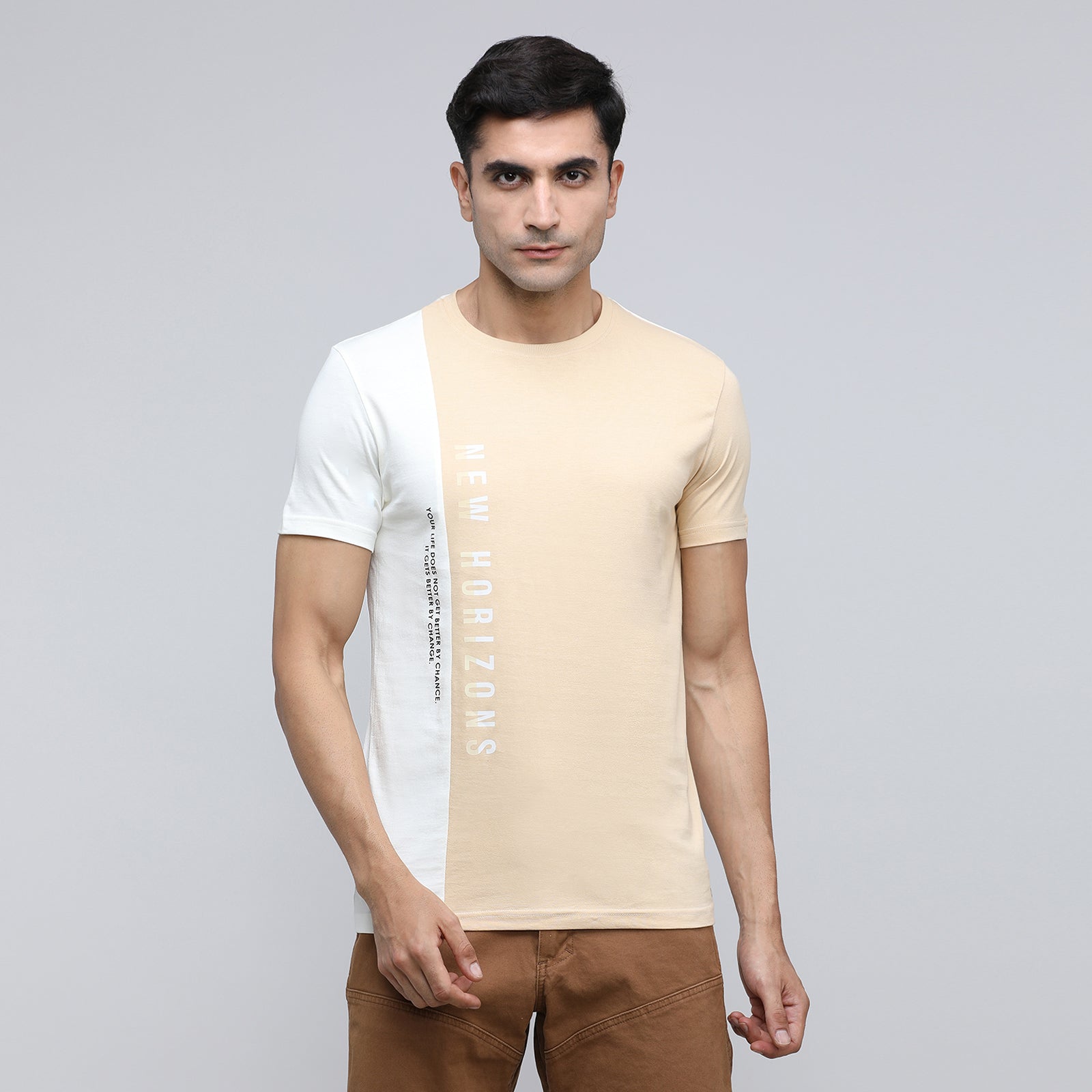 Indo Cotton Men's Crew Neck T- Shirt