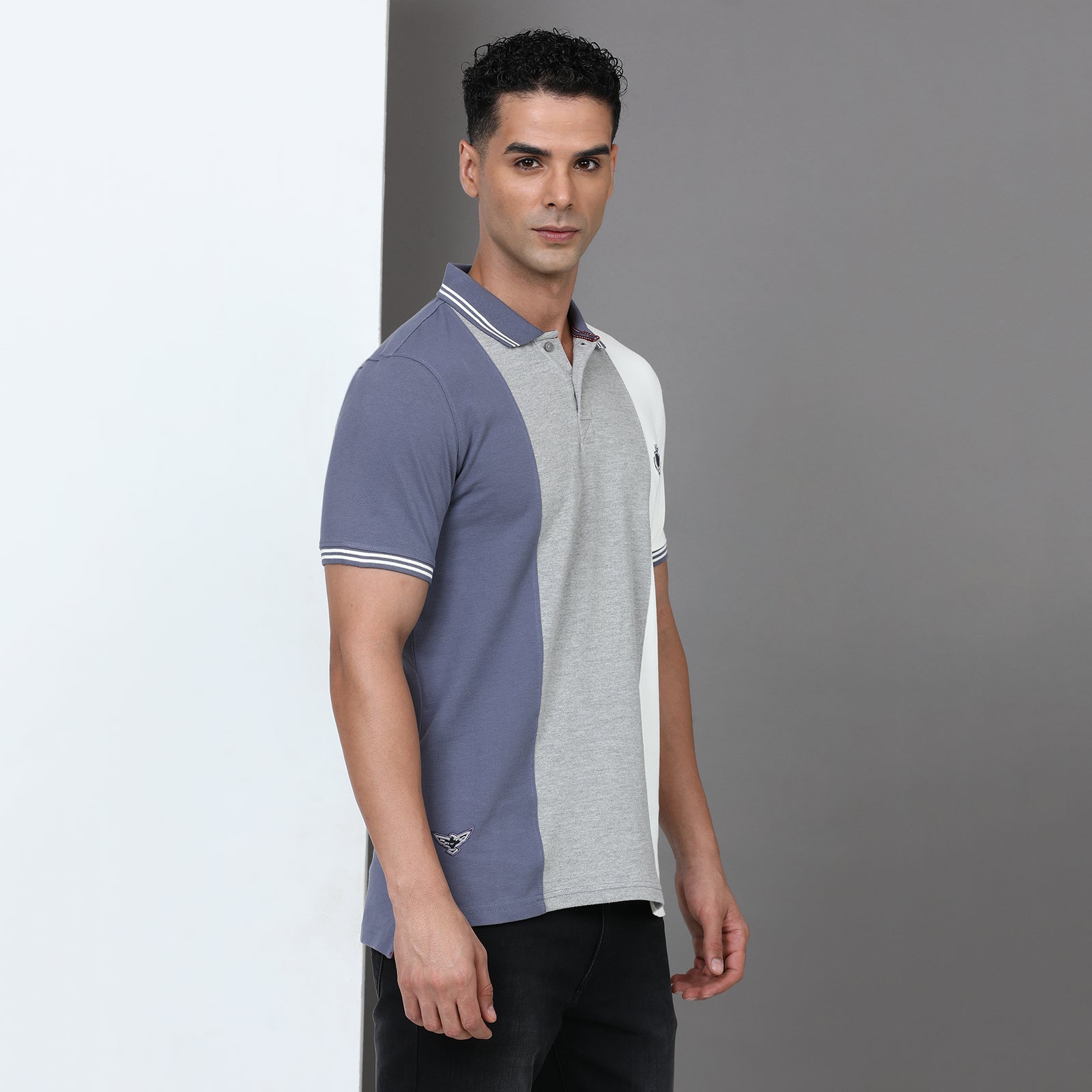 Slim Fit Cut & Sew Polo T-Shirt