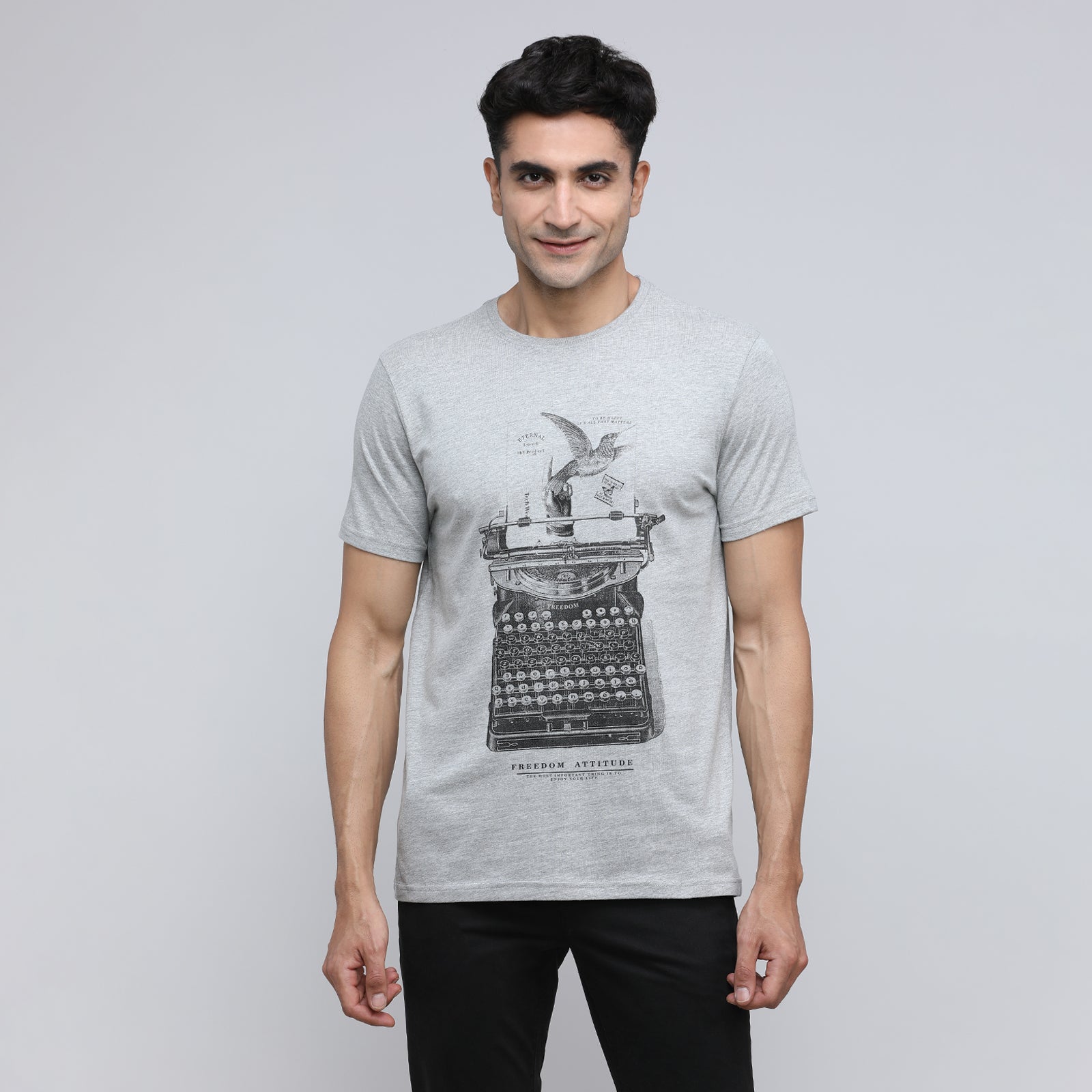 Indo Cotton Men's Crew Neck T-Shirt