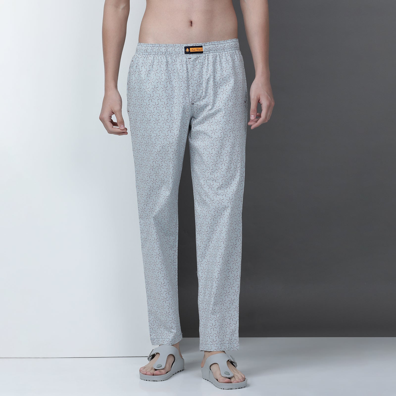 Pearl Blue Printed Lounge Pant