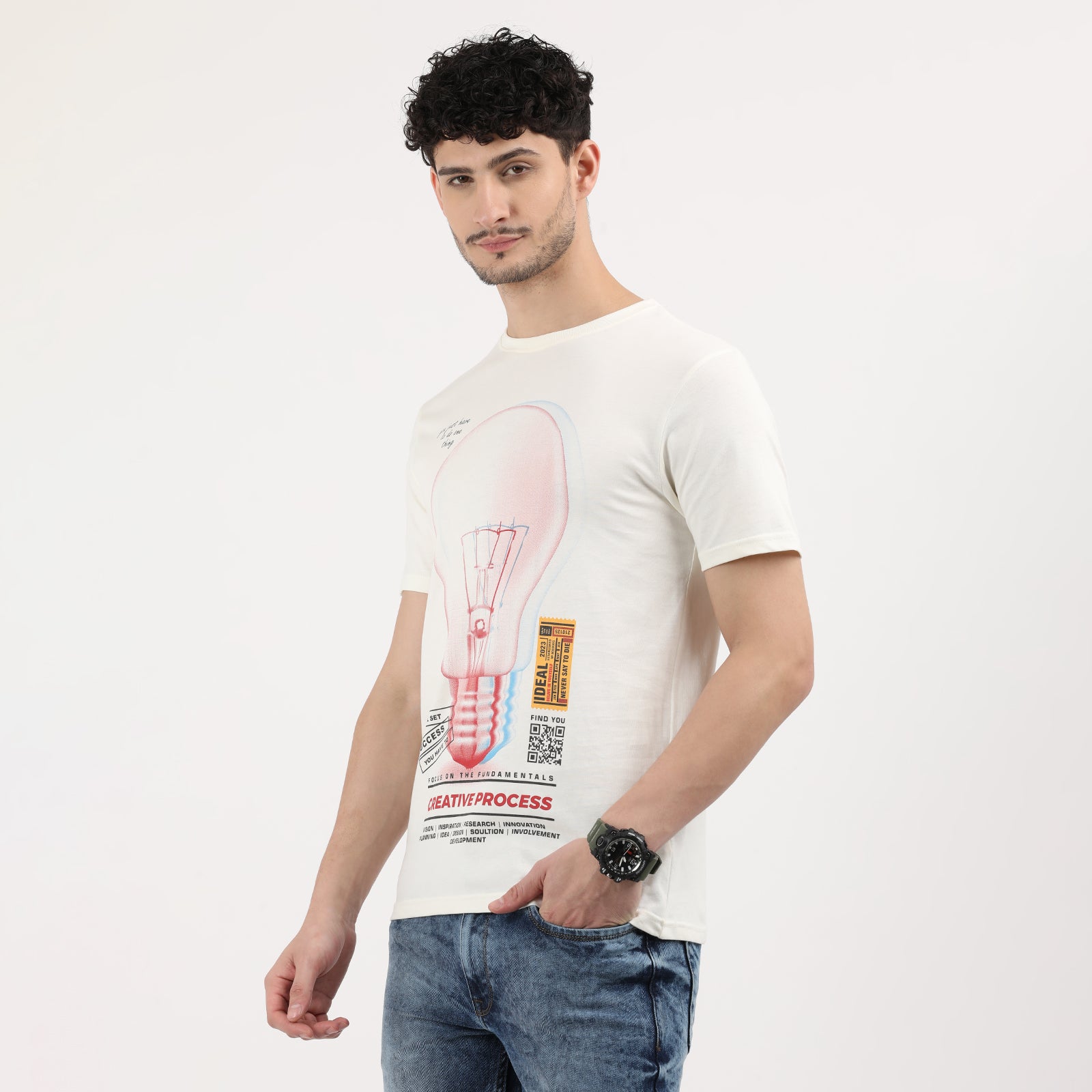 Vanilla Ice Men's Creative Process Bulb Graphic Tee