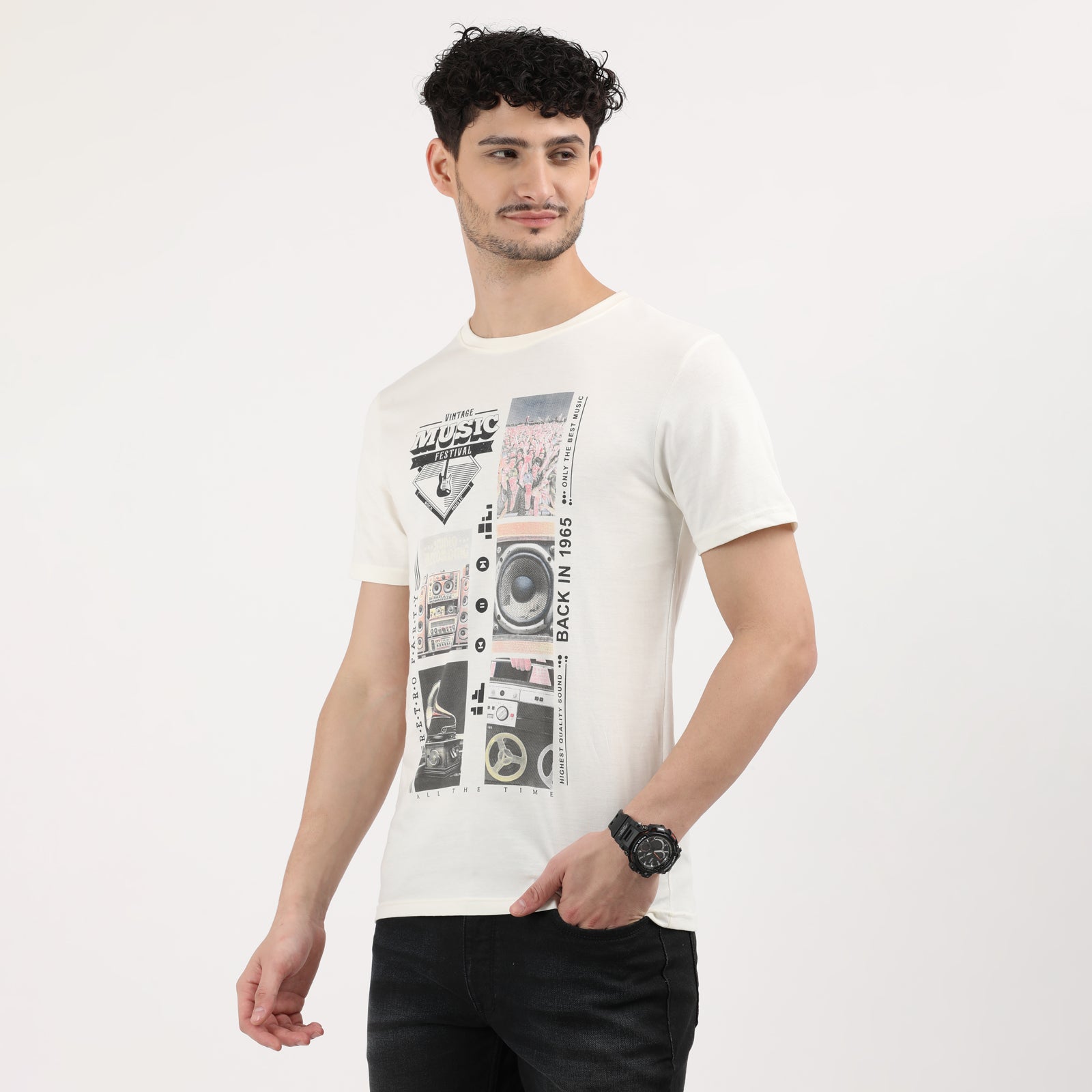 Vanilla Ice Men's Vintage Music Festival Graphic Tee