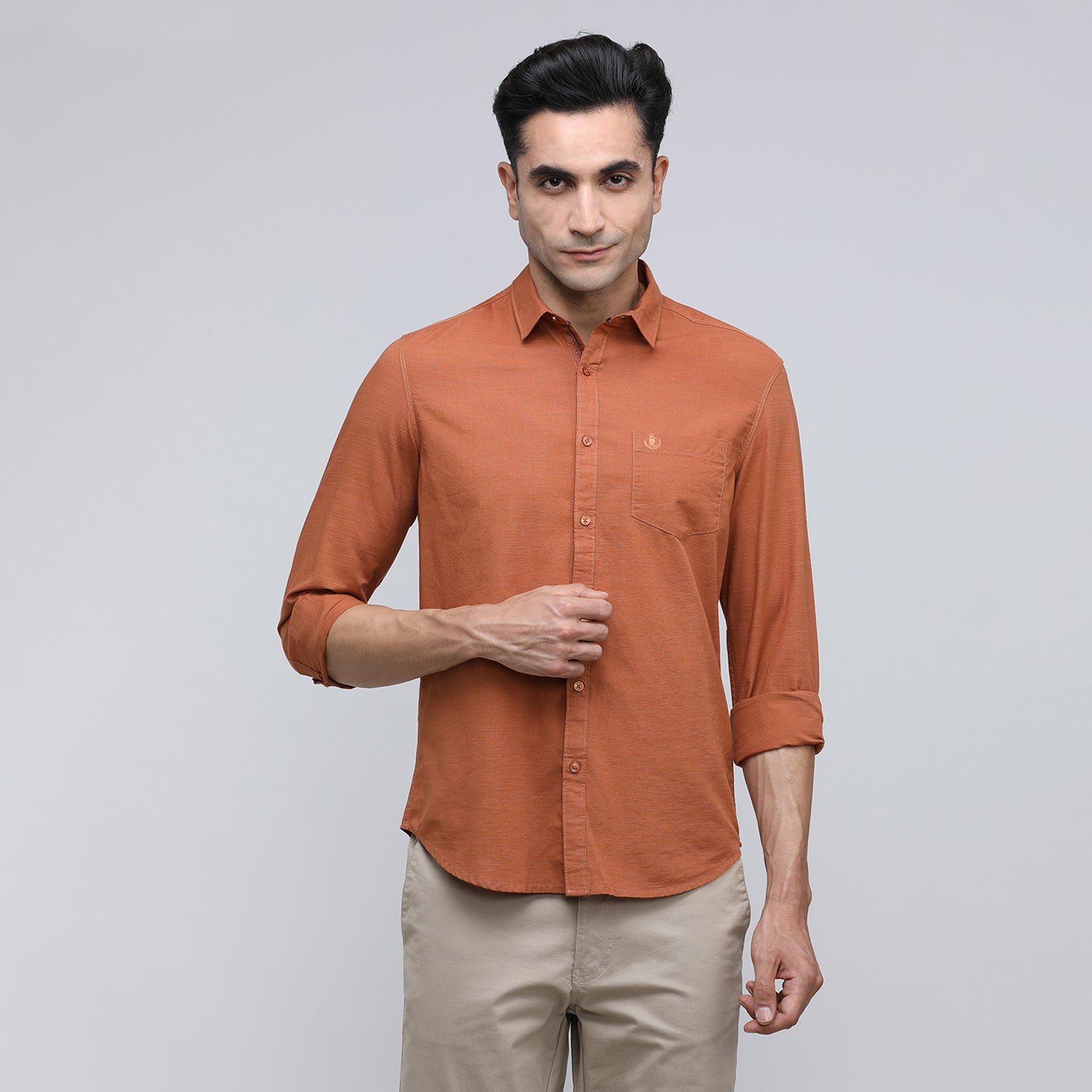 Indo Cotton Men's Full Sleeve Shirt