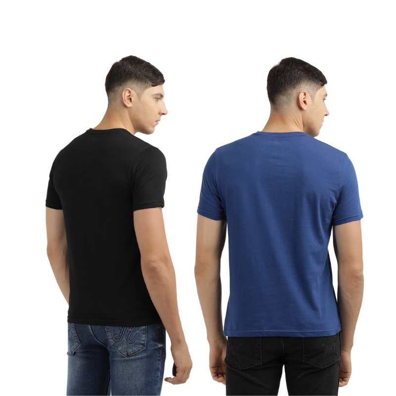 Men's Night Addict Graphic Print Crew Neck T-Shirt Pack Of 2