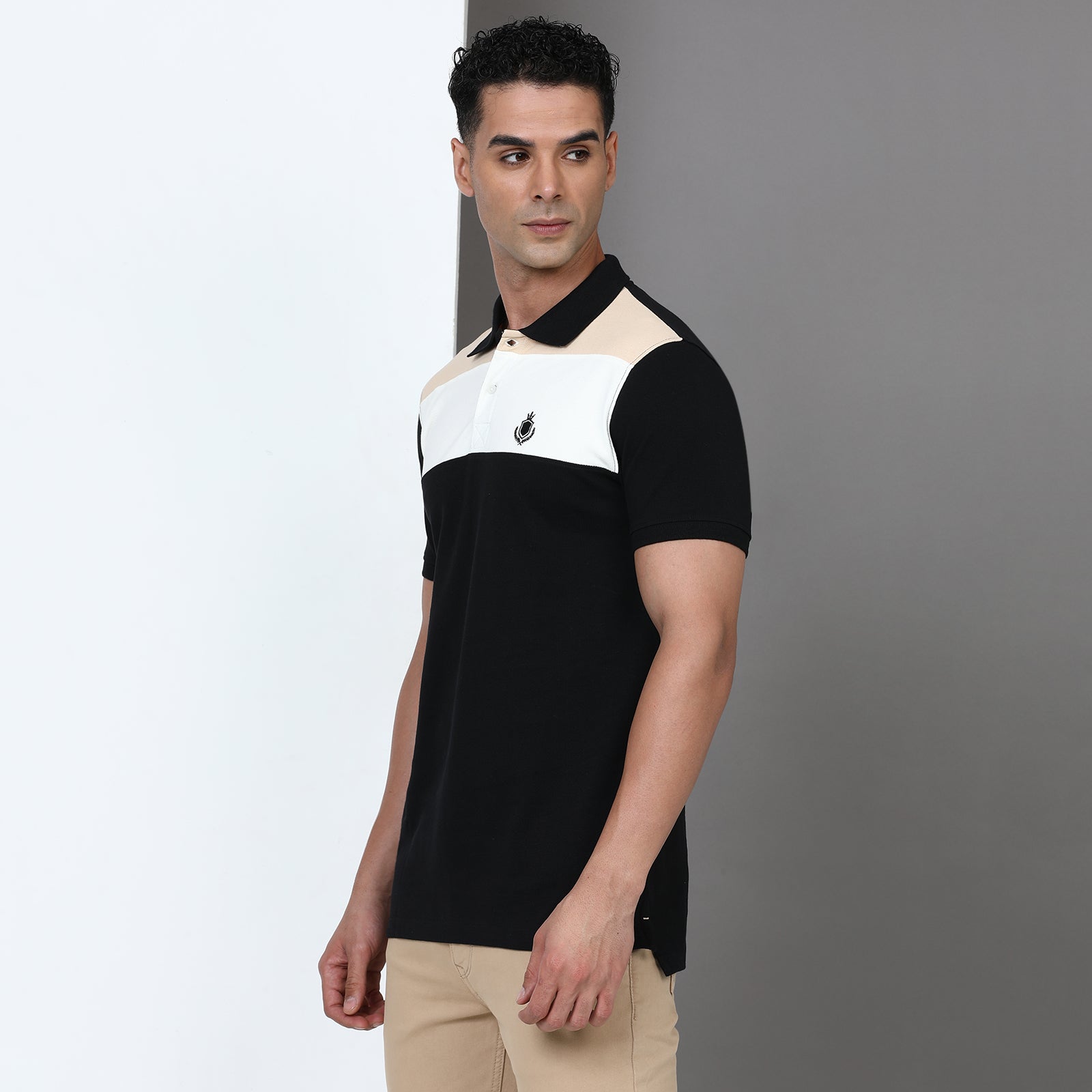 Slim Fit Cut & Sew Polo T-Shirt