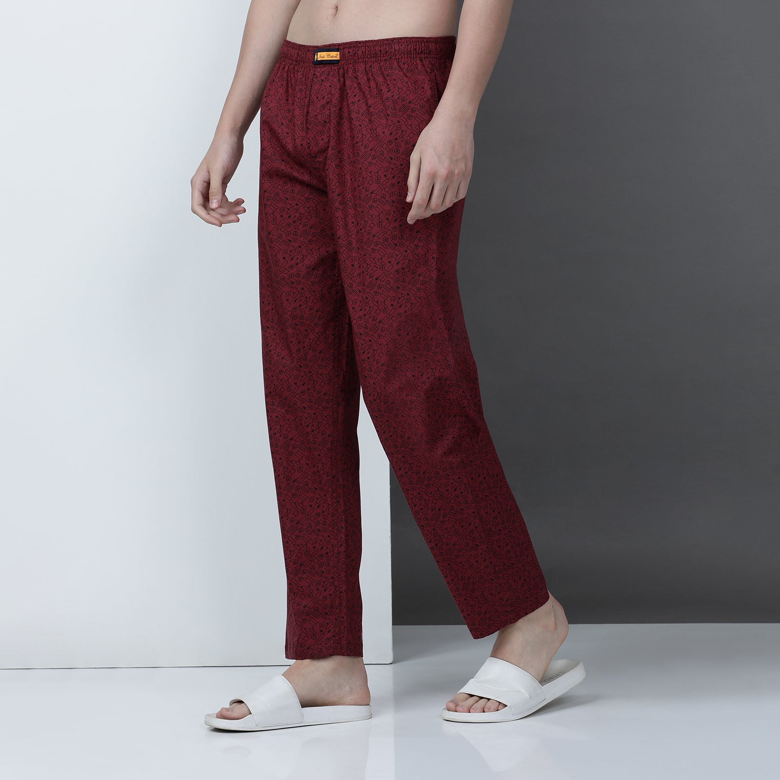 Marron Printed Lounge Pant