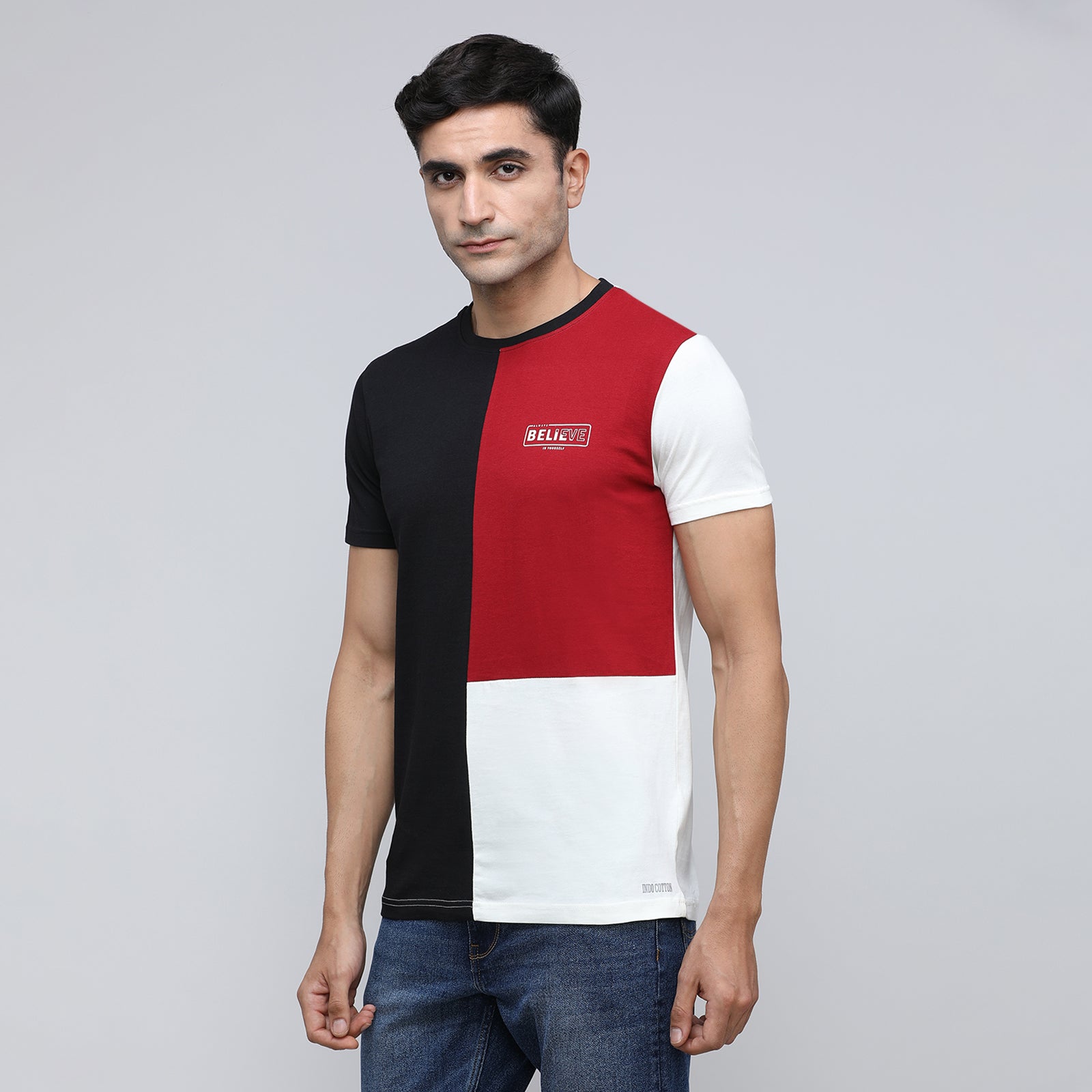 Indo Cotton Men's Crew Neck T-Shirt