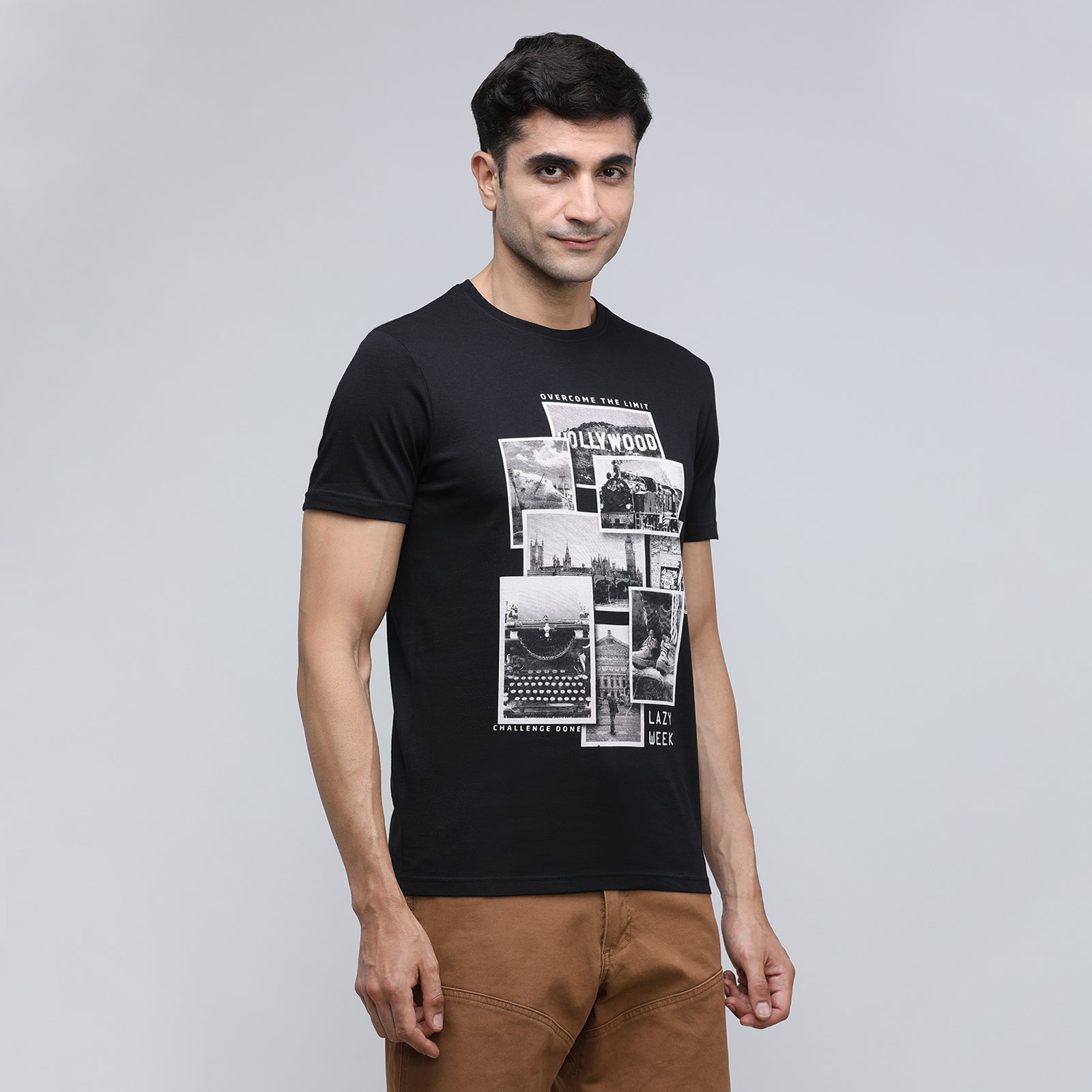 Indo Cotton Men's Crew Neck T-Shirt