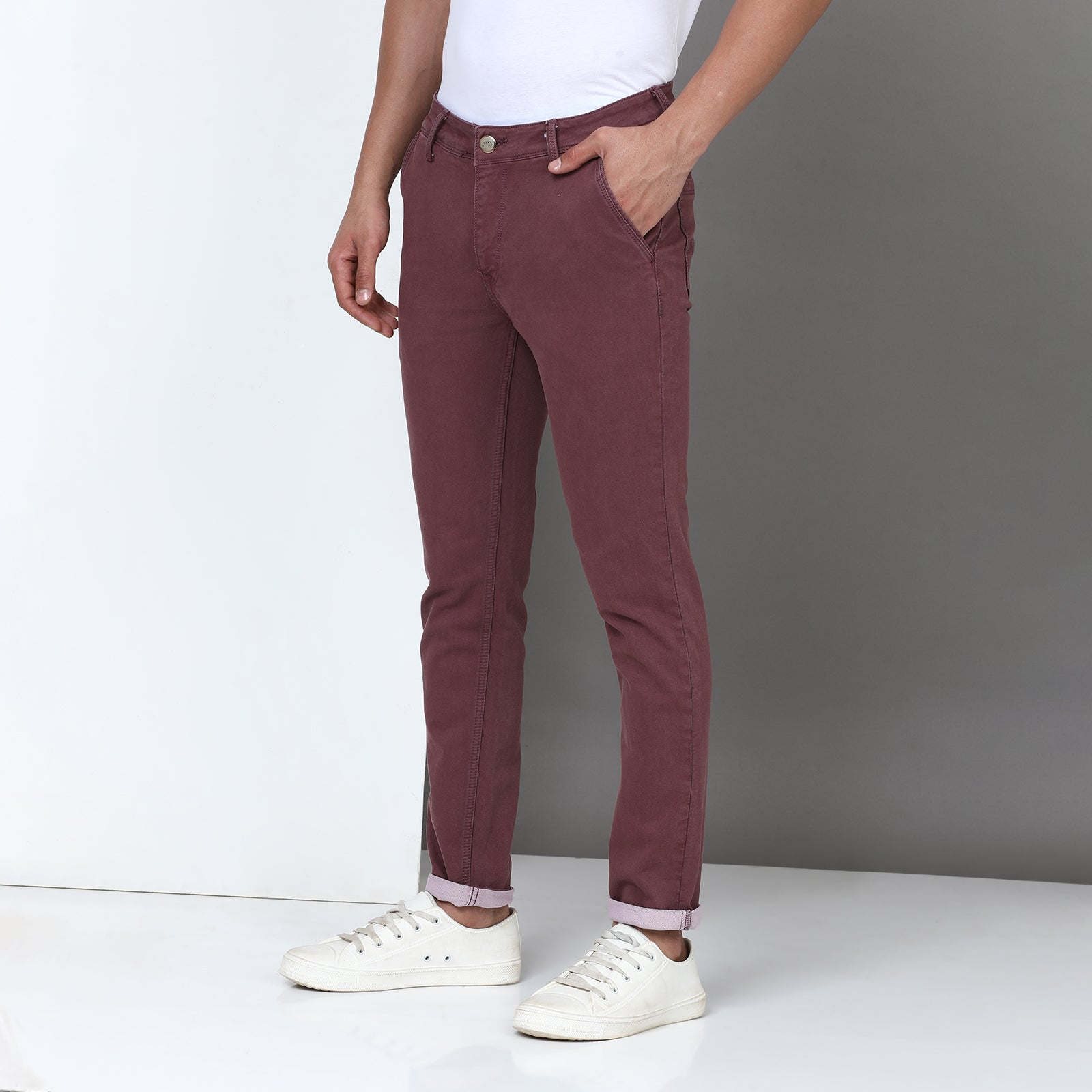 RFD Denim Purple Midrise Slim Fit Jeans