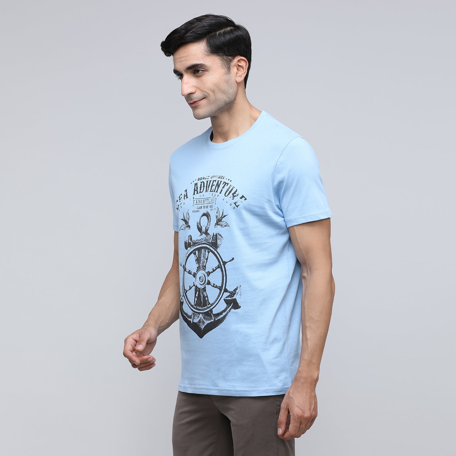 Indo Cotton Men's Crew Neck T-Shirt