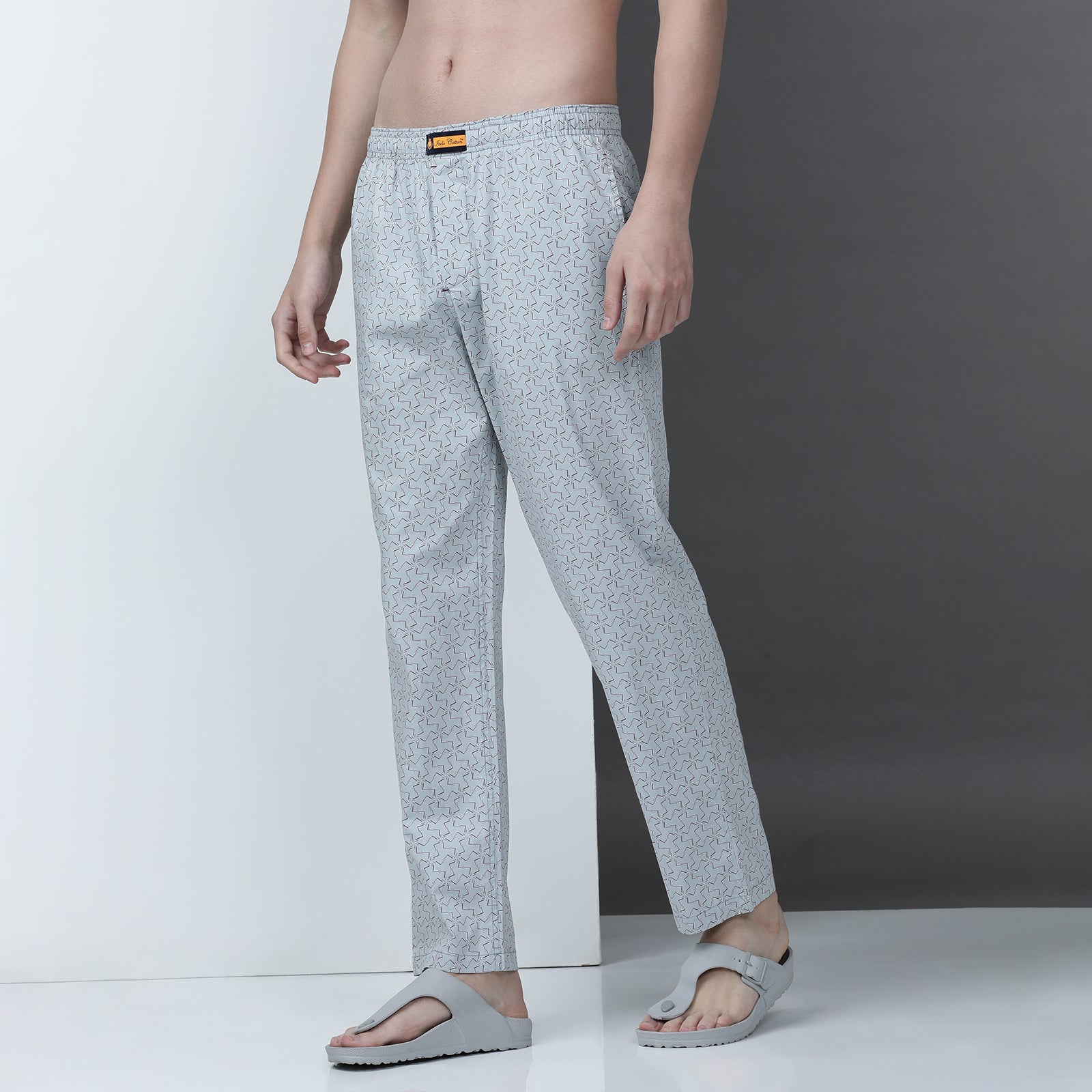 Pearl Blue Printed Lounge Pant