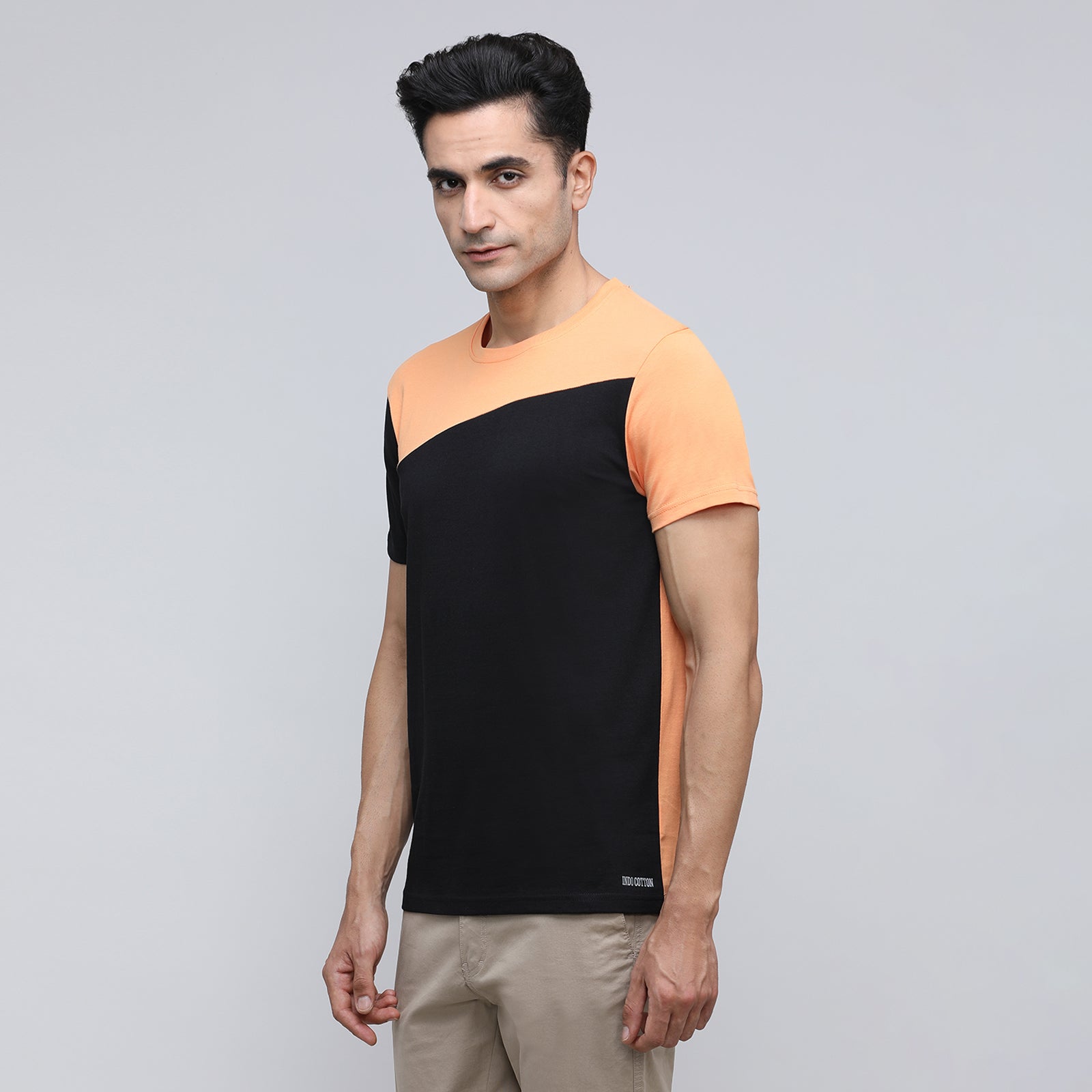 Indo Cotton Men's Crew Neck T- Shirt