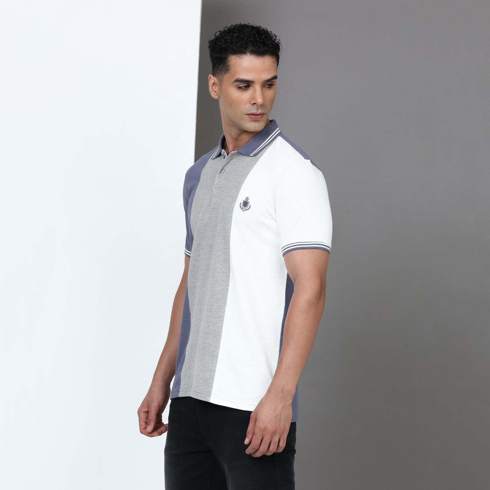 Slim Fit Cut & Sew Polo T-Shirt