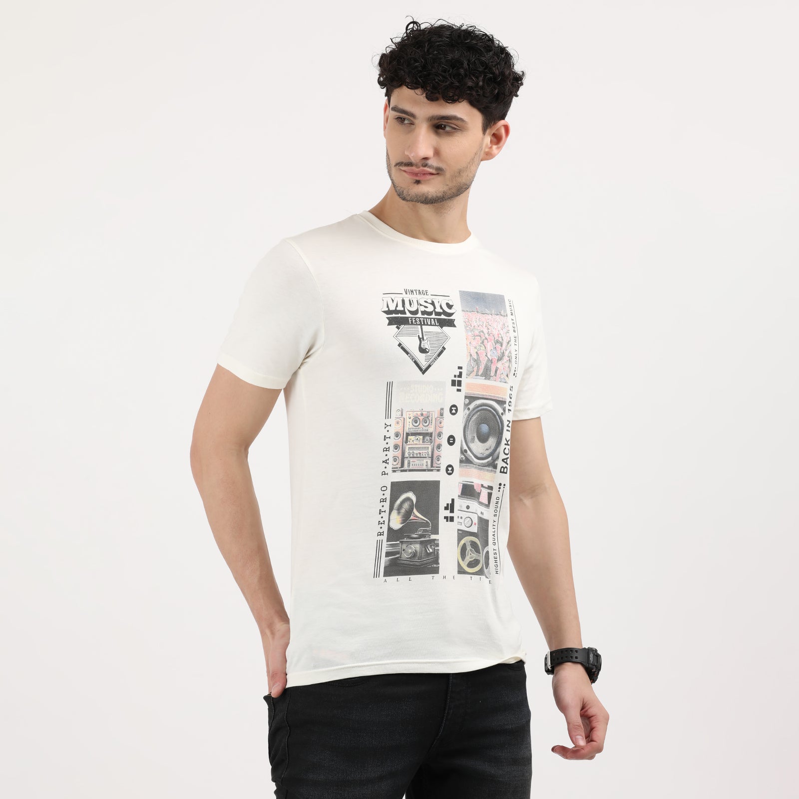 Vanilla Ice Men's Vintage Music Festival Graphic Tee