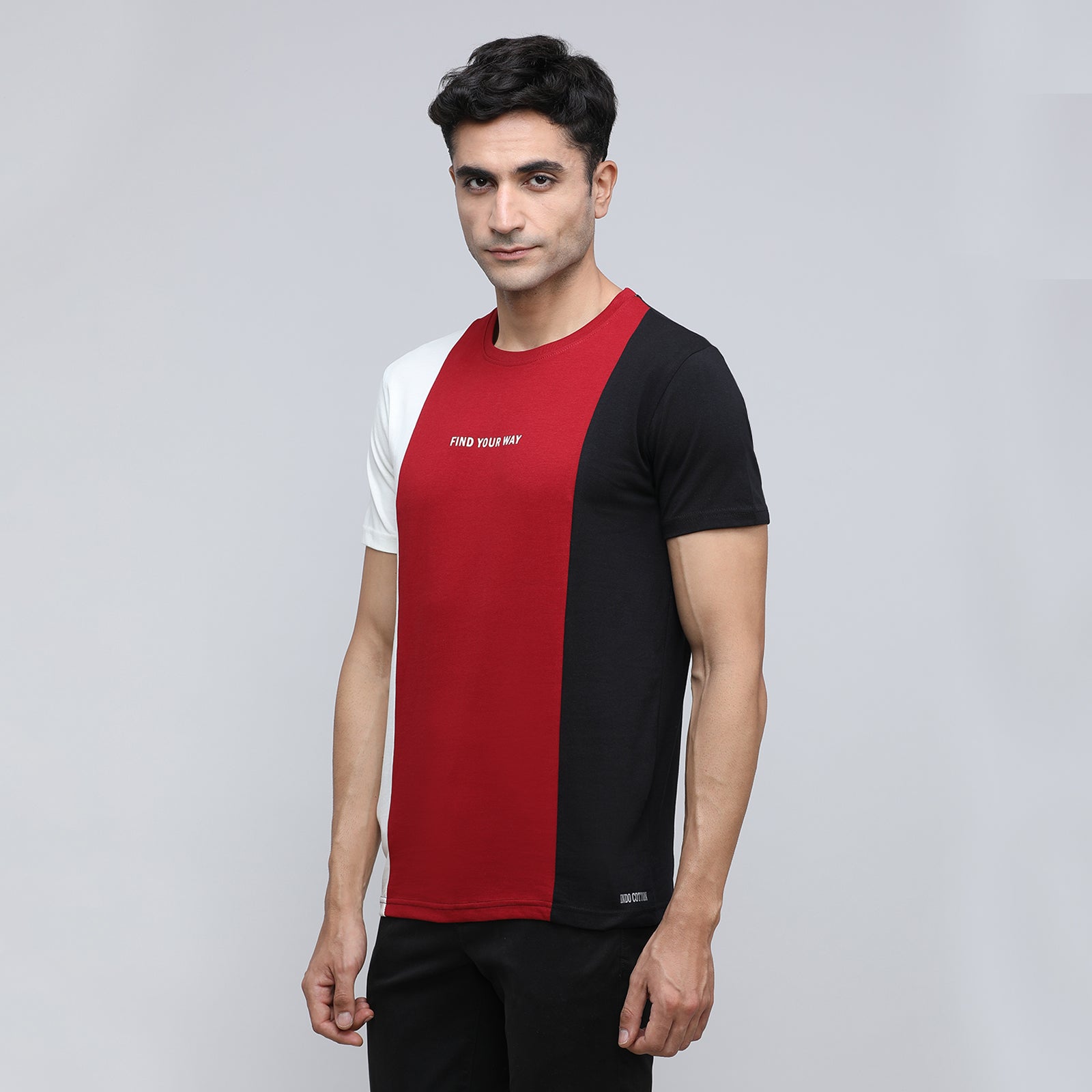 Indo Cotton Men's Crew Neck T-Shirt