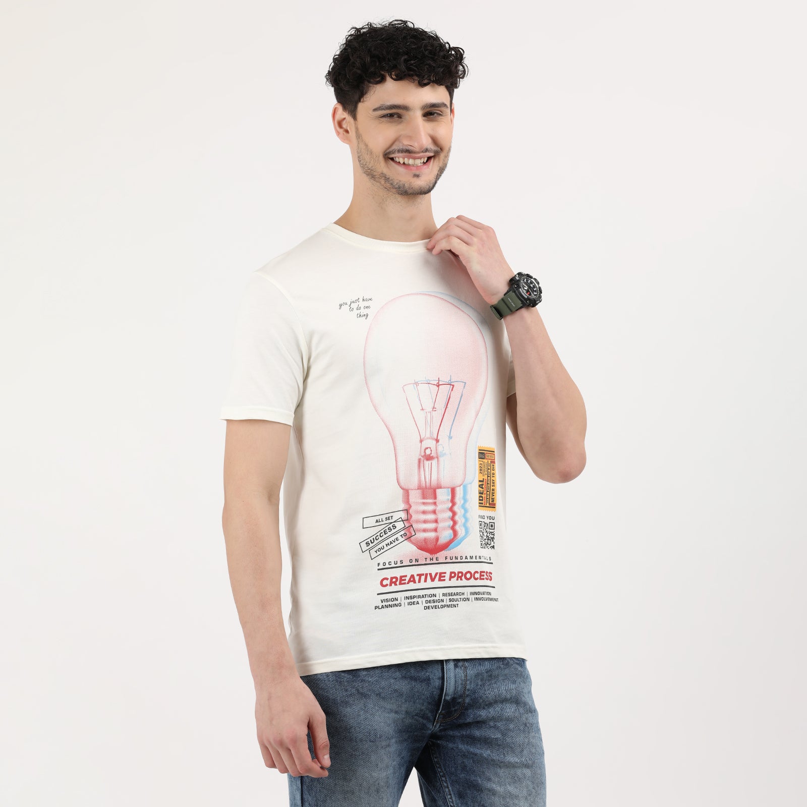 Vanilla Ice Men's Creative Process Bulb Graphic Tee