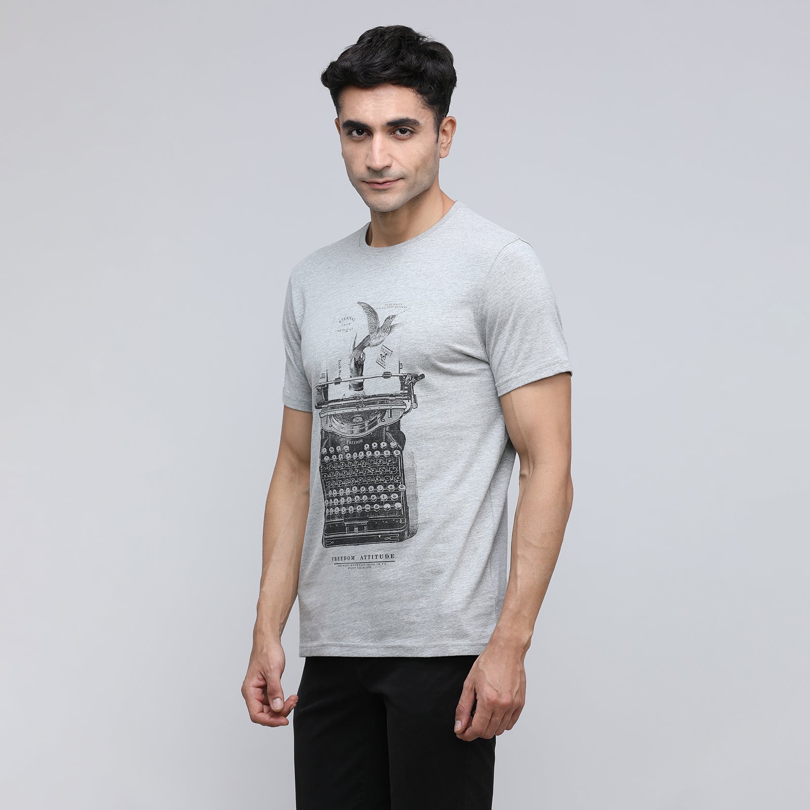 Indo Cotton Men's Crew Neck T-Shirt