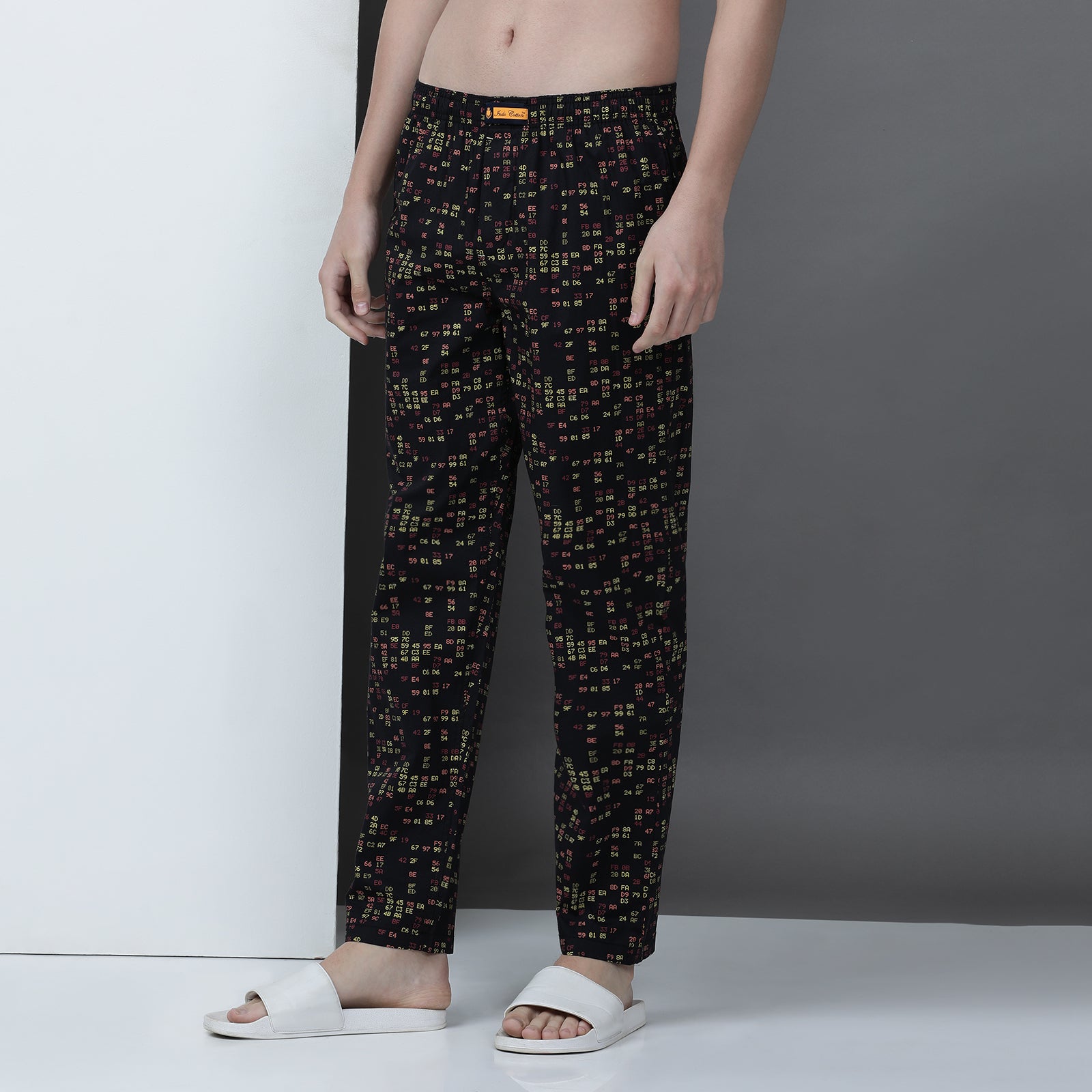 Black Printed Lounge Pant