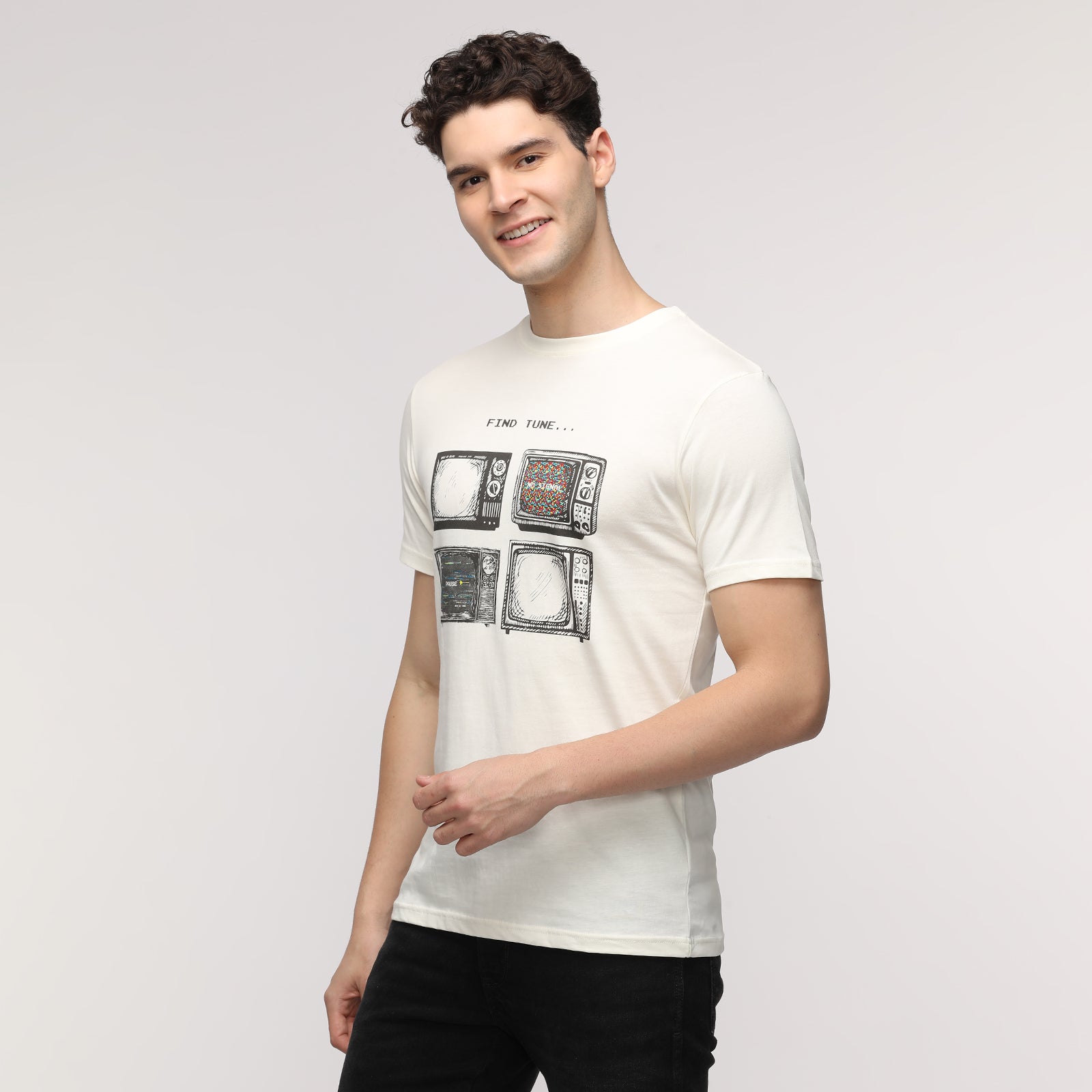 Vanilla Ice Find Tune Men's Graphic Printed Round Neck T-shirt