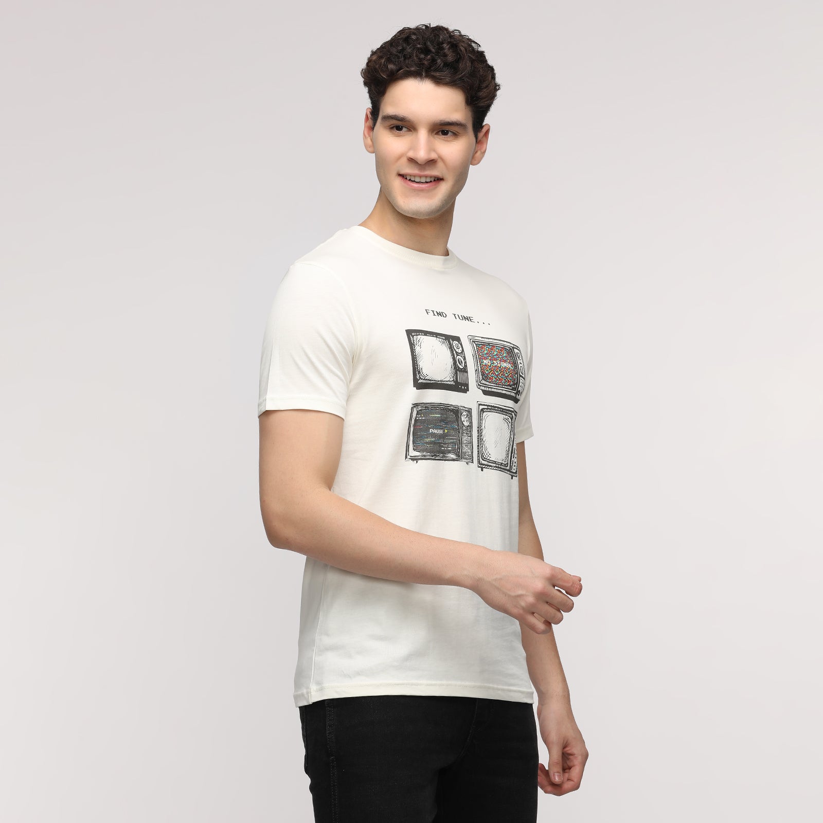 Vanilla Ice Find Tune Men's Graphic Printed Round Neck T-shirt