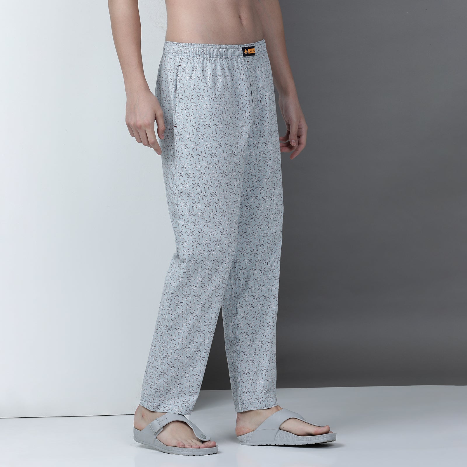 Pearl Blue Printed Lounge Pant