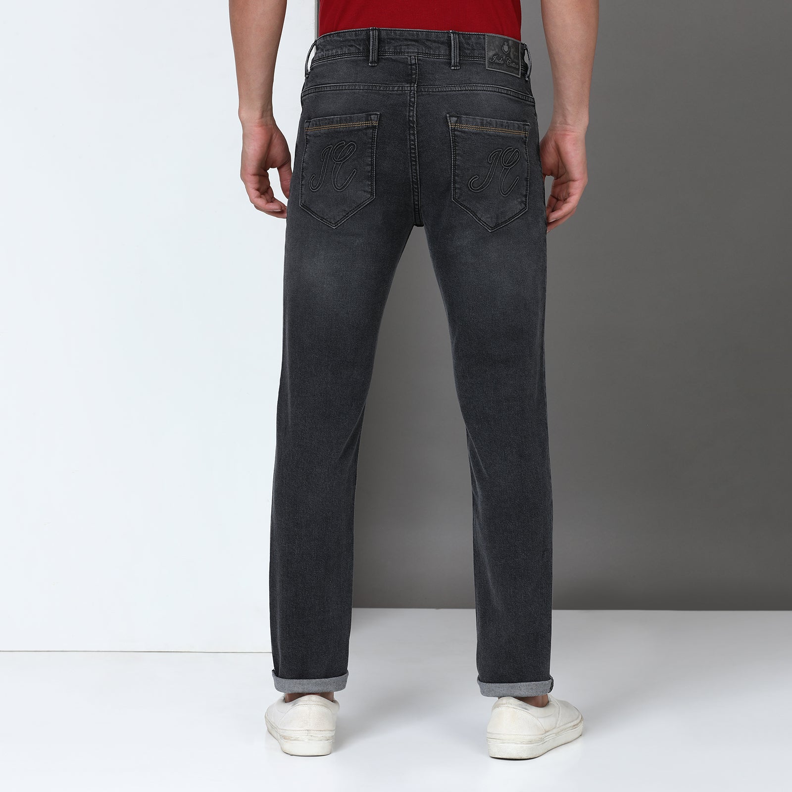 Denim Black Midrise Slim Fit Jeans