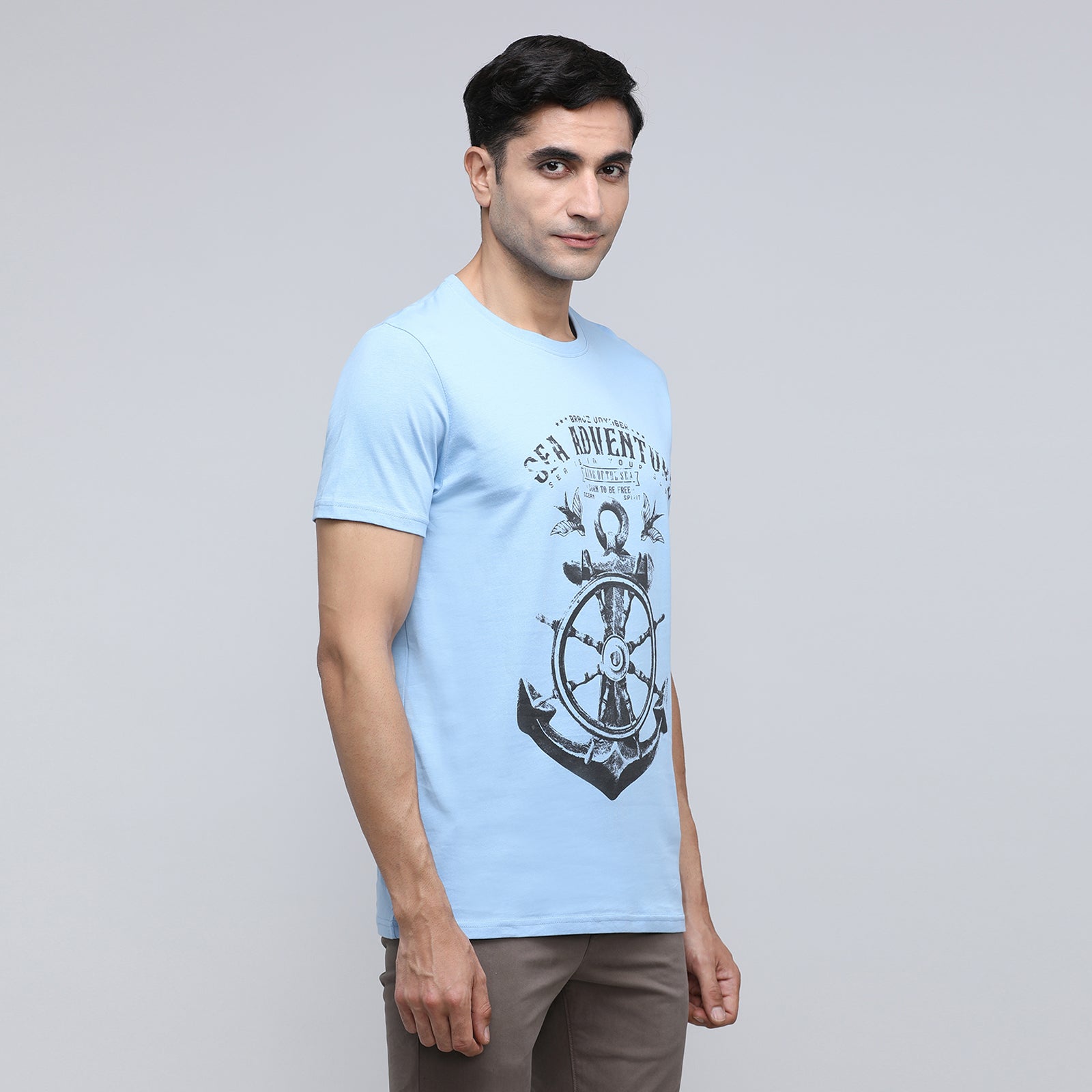 Indo Cotton Men's Crew Neck T-Shirt