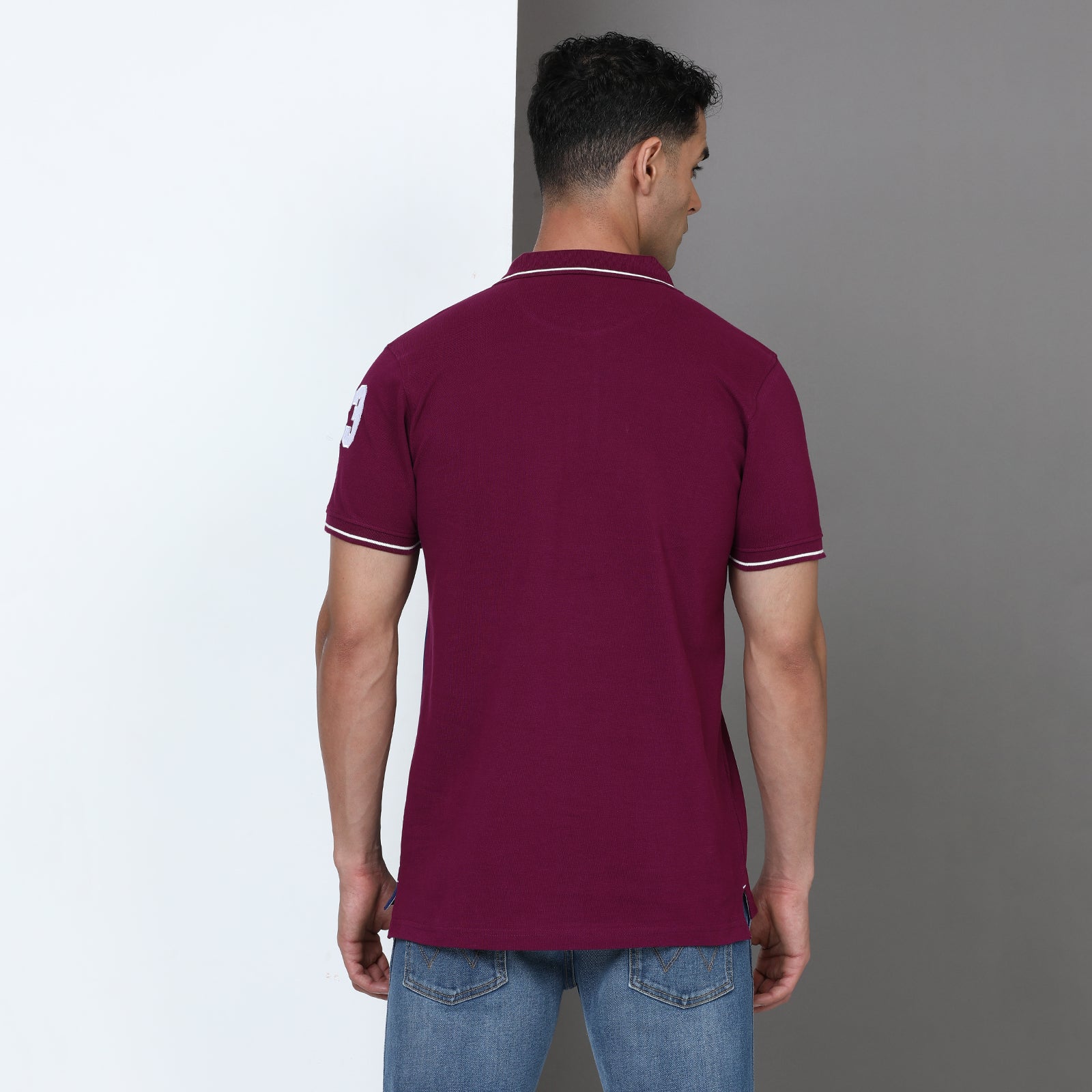 Slim Fit Cut & Sew Polo T-Shirt