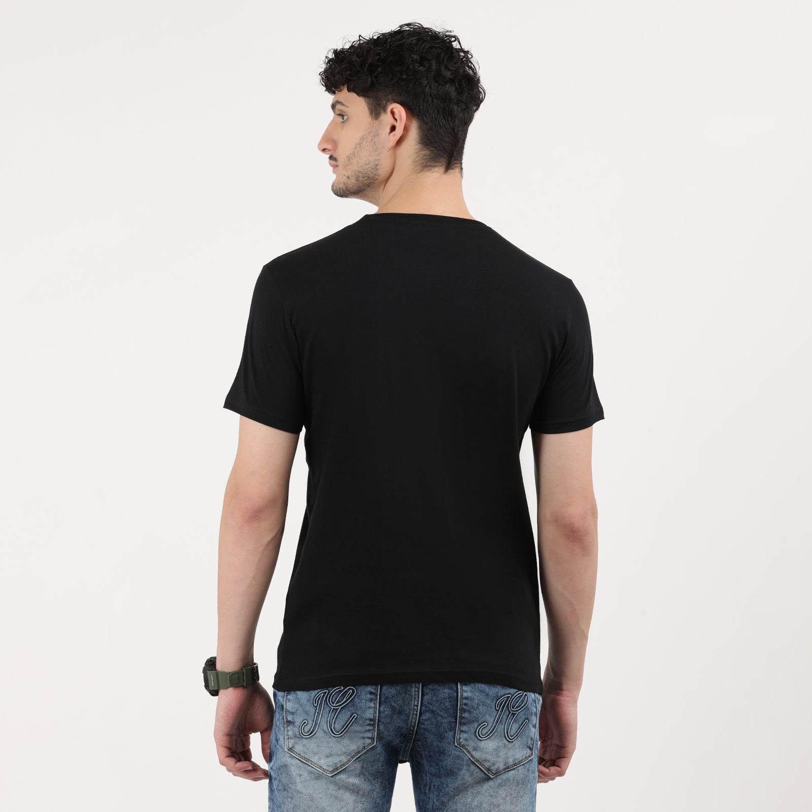 Jet Black  Men's Retro Cassette Tape Graphic Tee