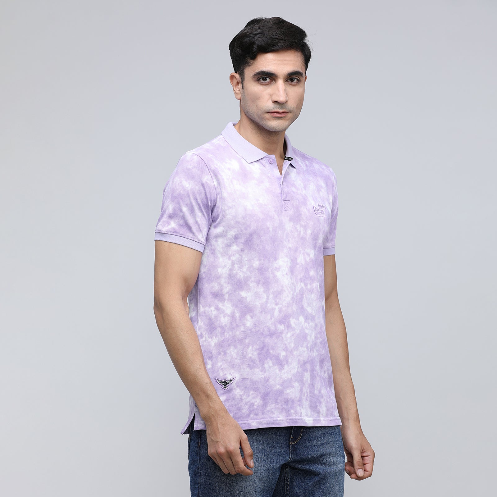 Indo Cotton Men's Polo Neck T-Shirt