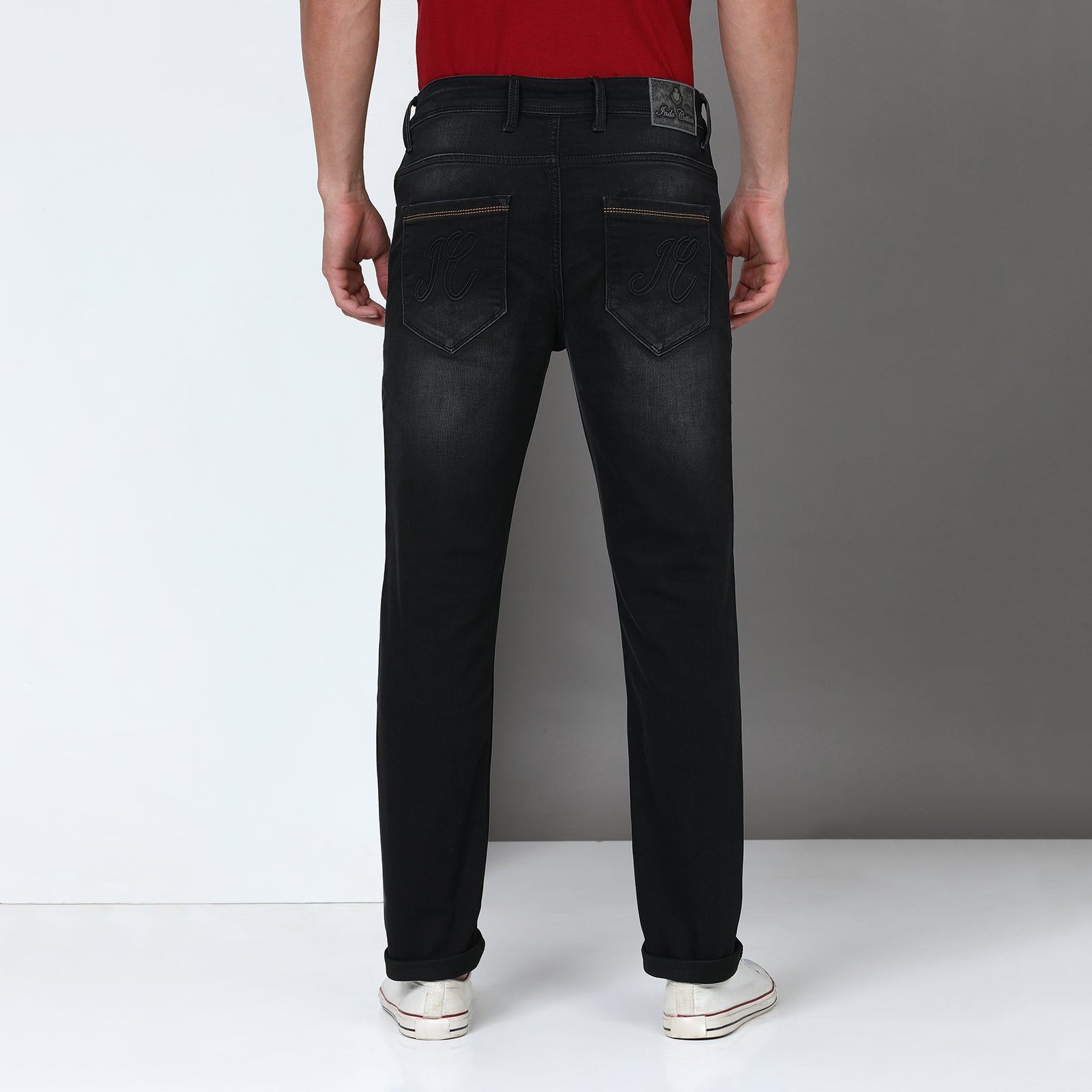 Denim Black Midrise Slim Fit Jeans