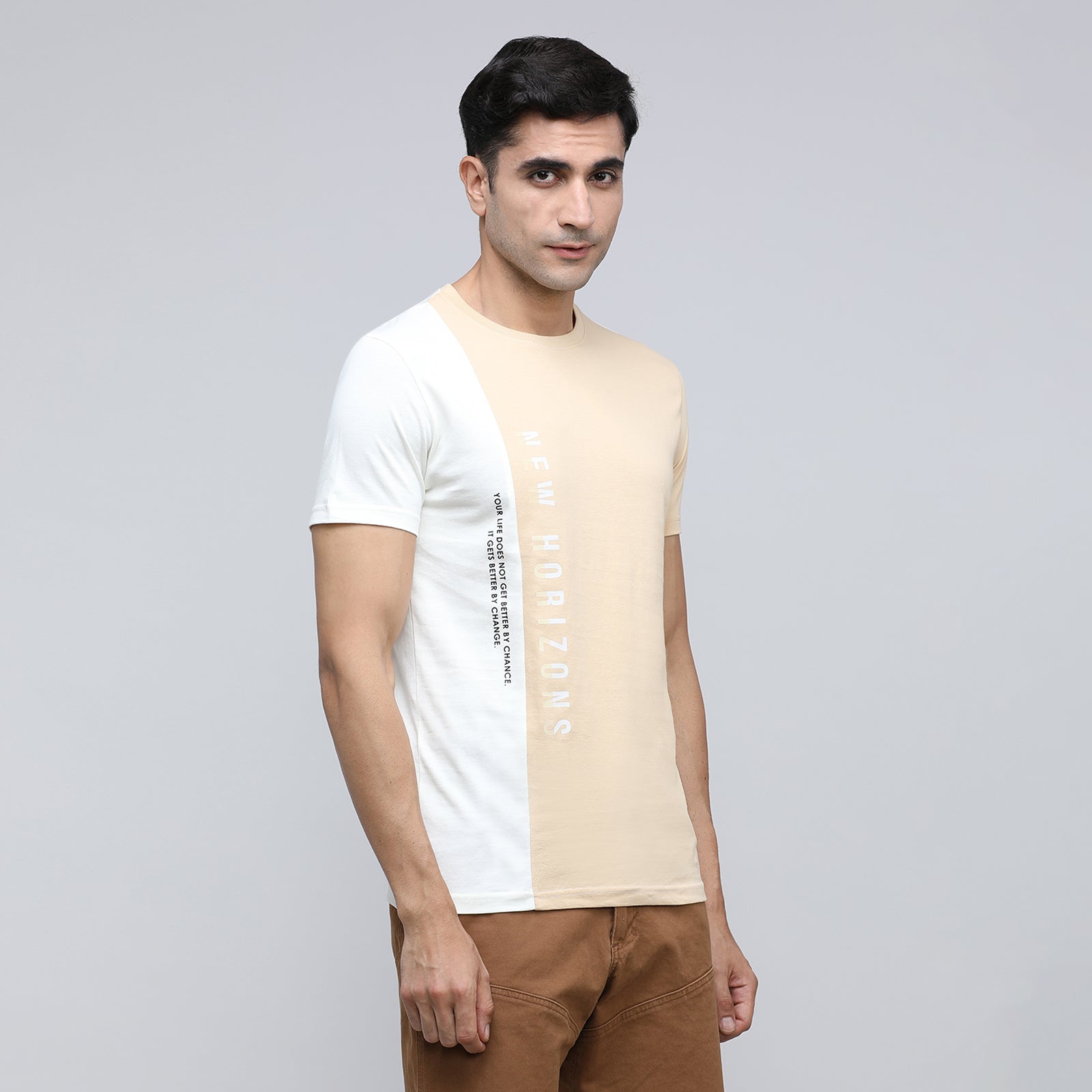 Indo Cotton Men's Crew Neck T- Shirt