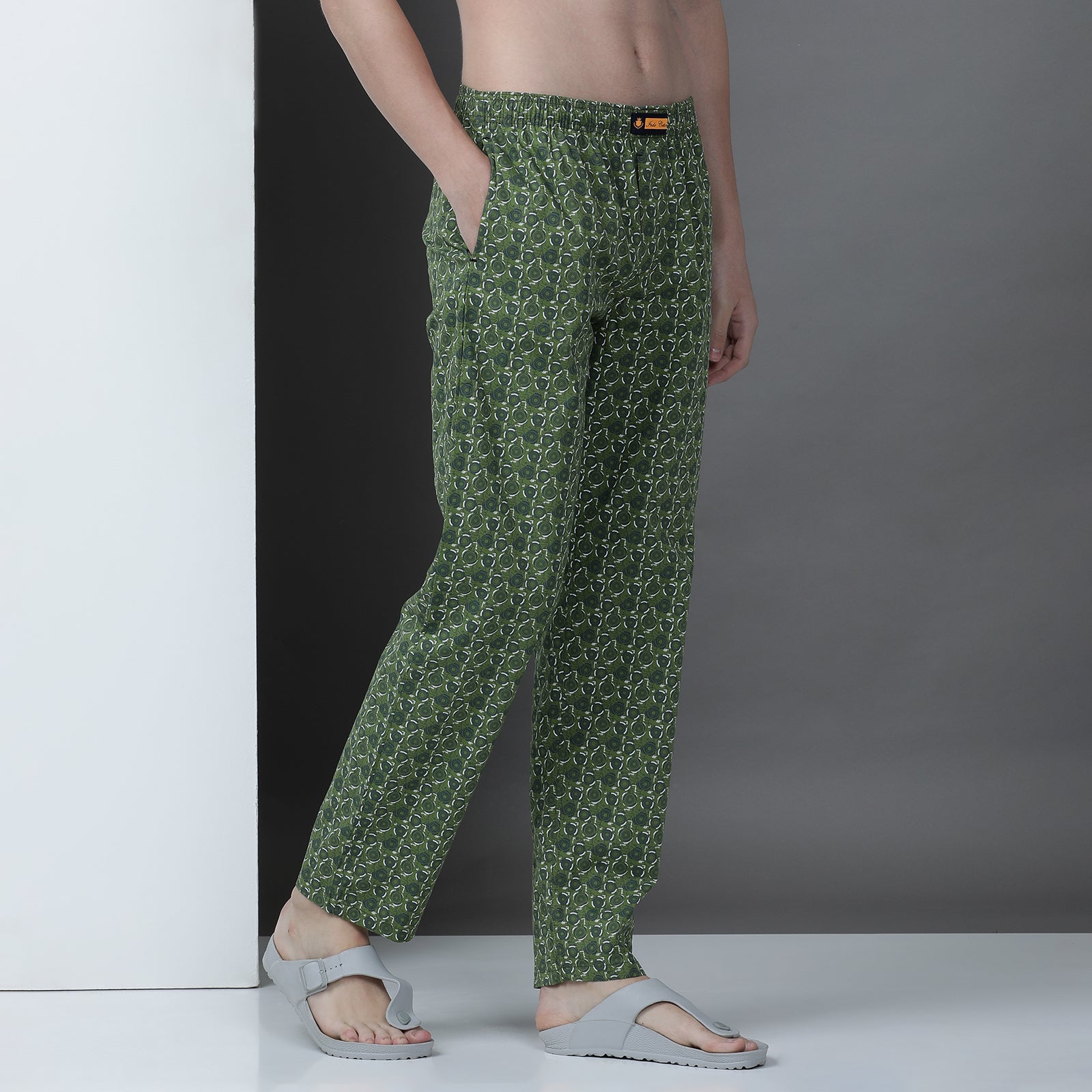 Green Printed Lounge Pant