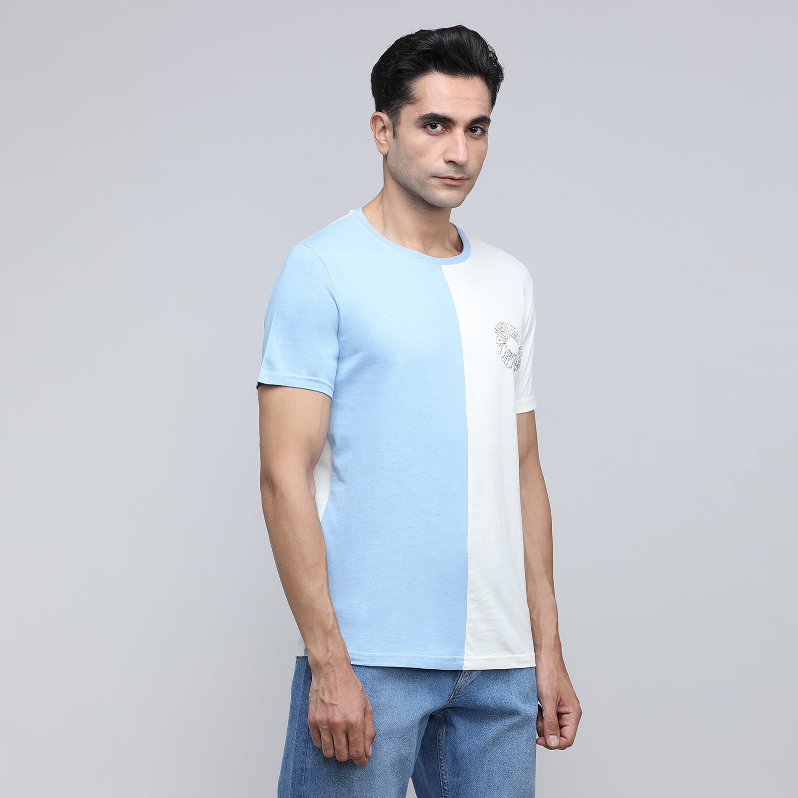 Indo Cotton Men's Crew Neck T- Shirt