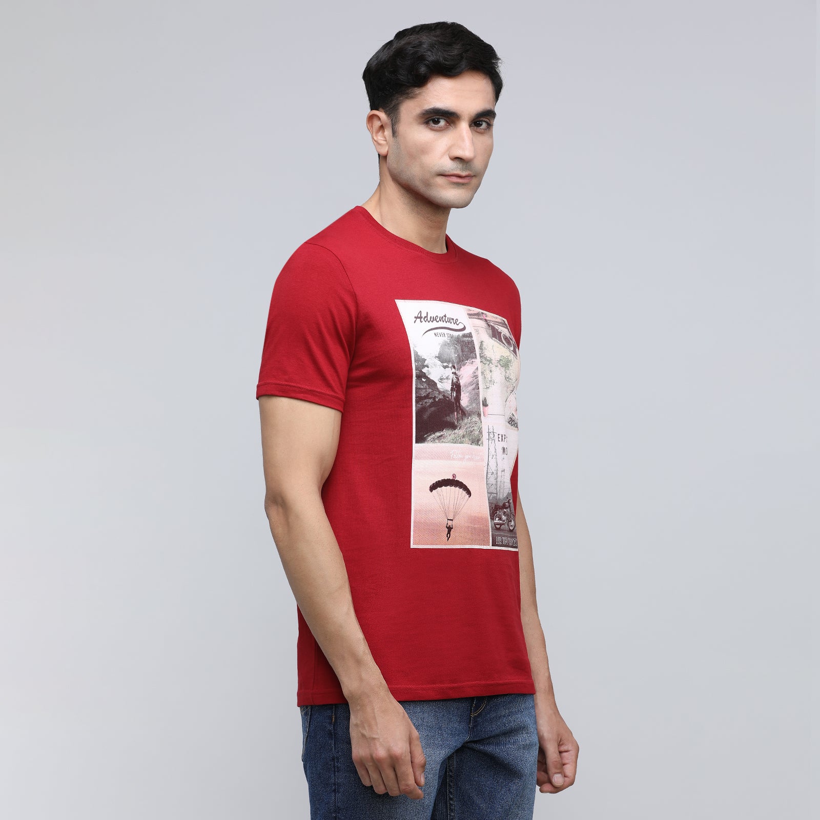 Indo Cotton Men's Crew Neck T-Shirt