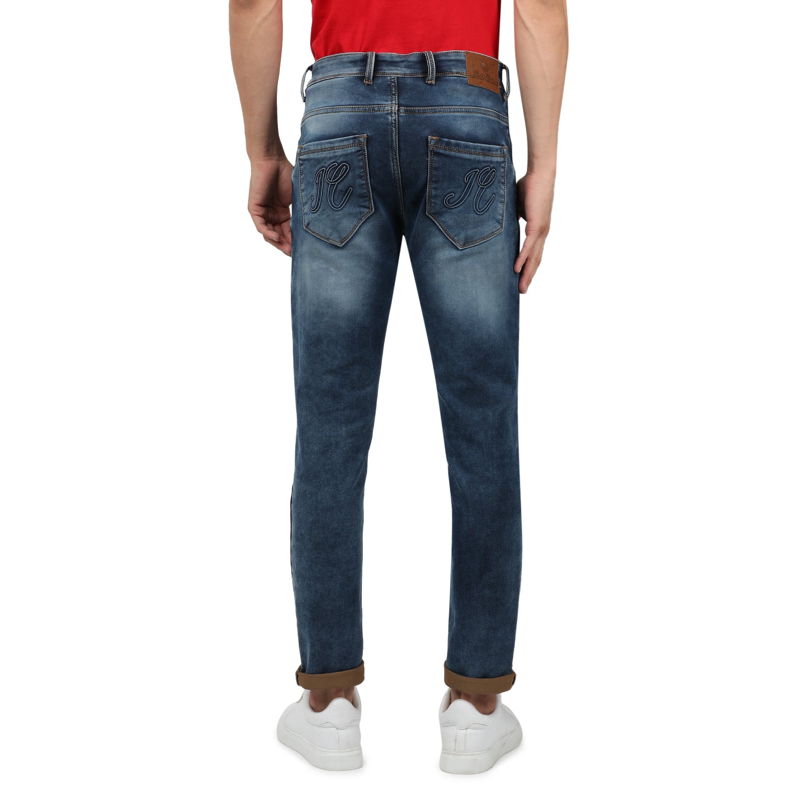 Men's Slim Fit Faded Blue Jeans