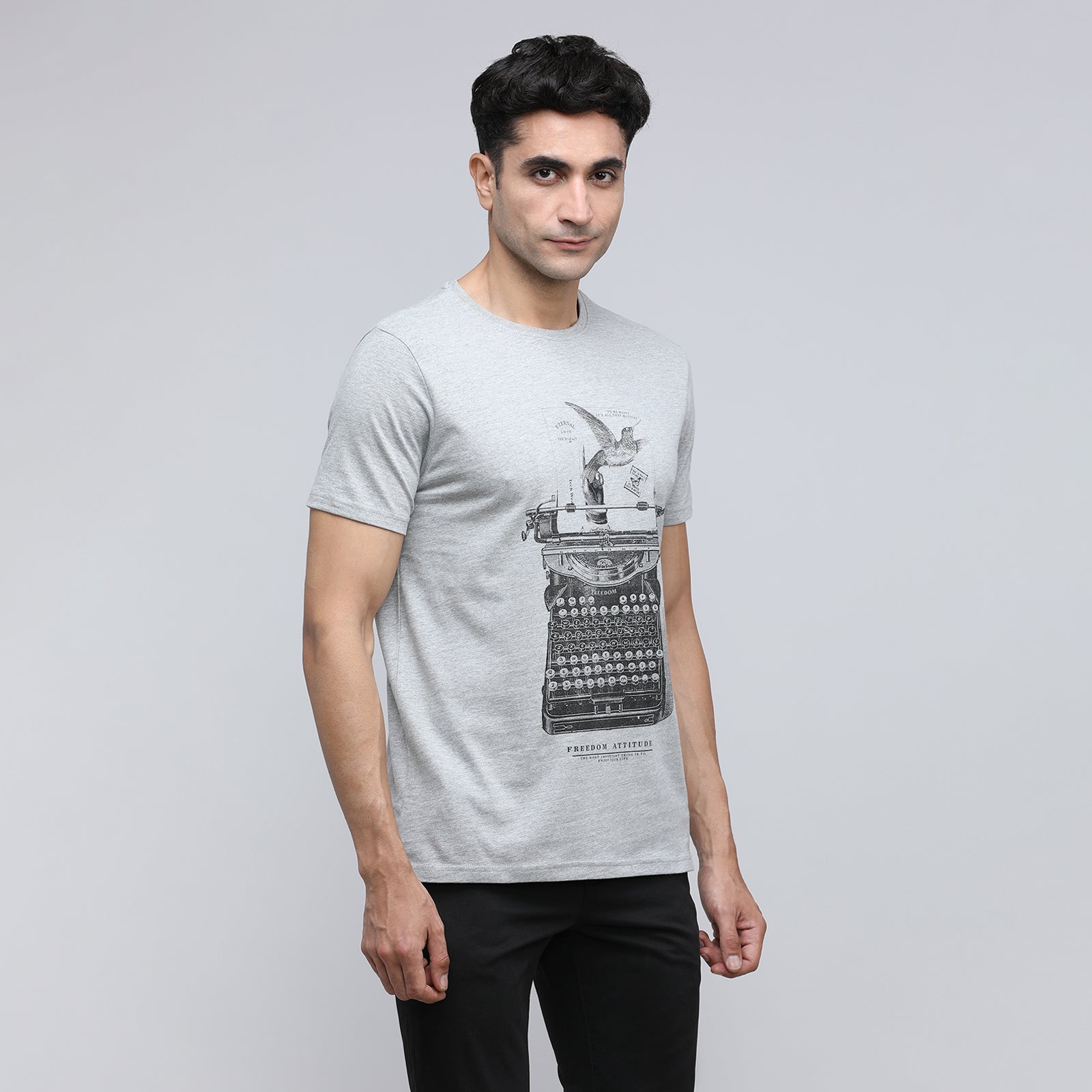 Indo Cotton Men's Crew Neck T-Shirt